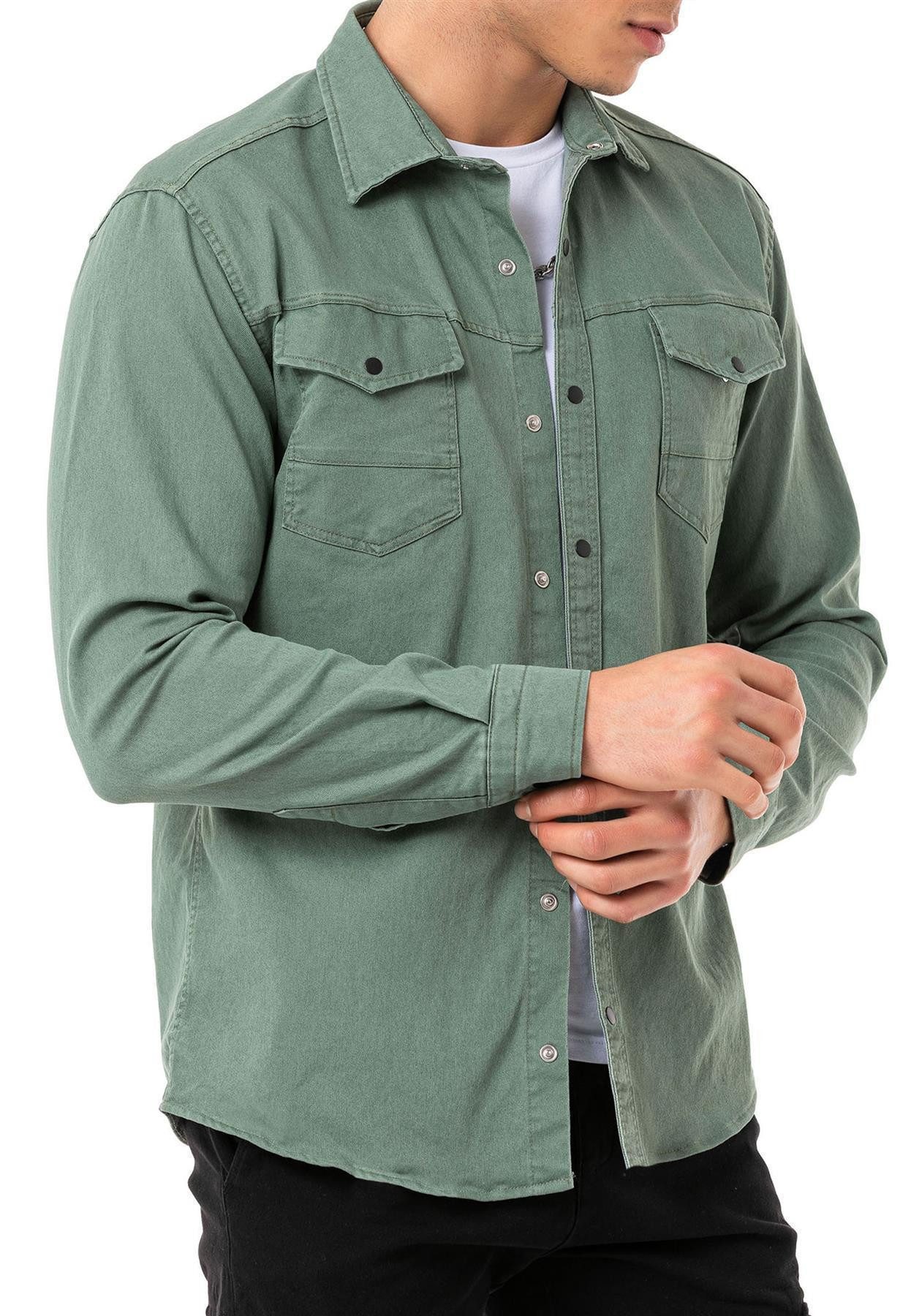 RedBridge Jeanshemd Premium Denim Hemd mit günstig online kaufen