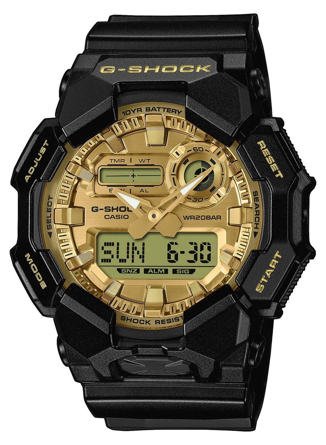 CASIO G-SHOCK Quarzuhr G-Shock Ana-Digi Schwarz/Gold