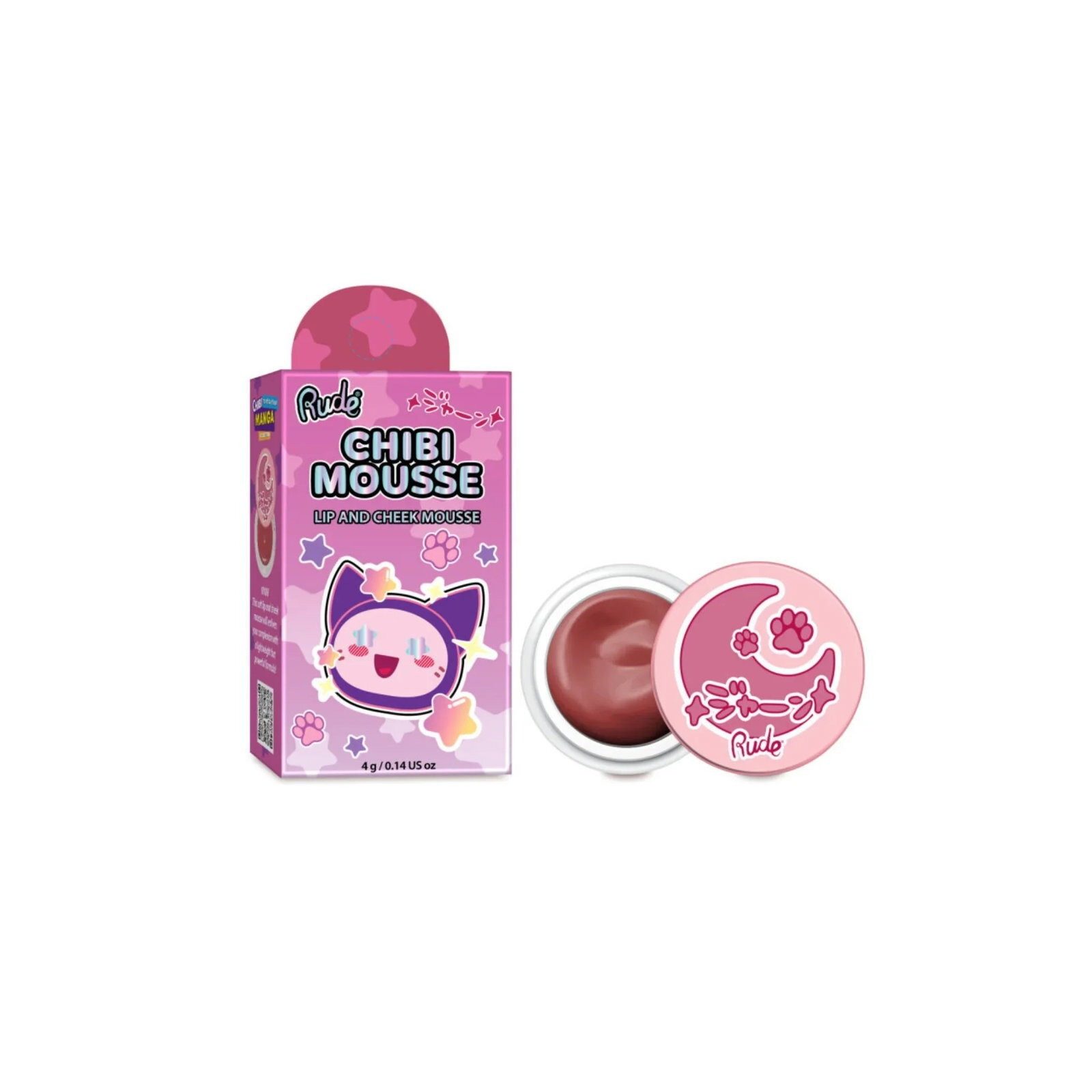RUDE Lippenpflegemittel Chibi Mousse, Lippen- und Wangenbalsam 2-in-1, Tada!