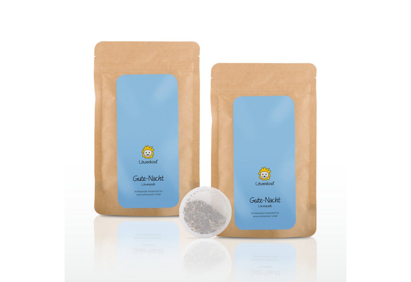 Löwenkind Körperpflegemittel Gute-Nacht-Kräuterpads Nachfüllpackungen, 2-tlg., 2x10 Pads = Ø 100 Tage nutzbar