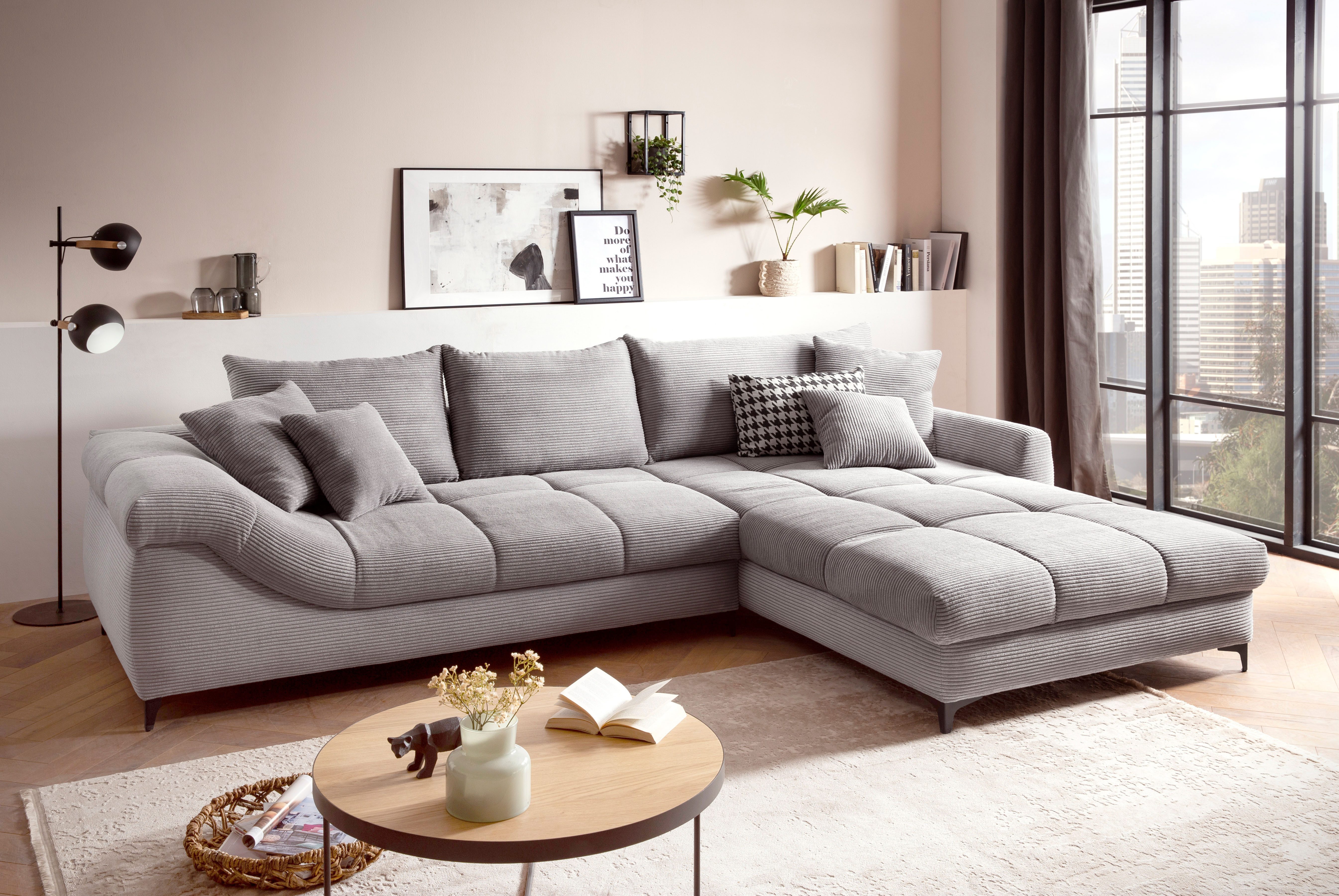Mr. Couch Ecksofa Ronaldo, L-Form, wahlweise günstig online kaufen
