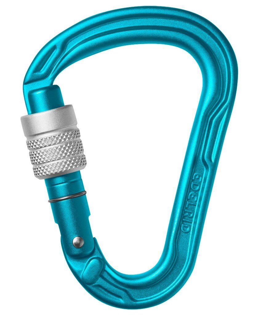Edelrid Karabiner HMS Strike Screw - Verschlusskarabiner - icemint