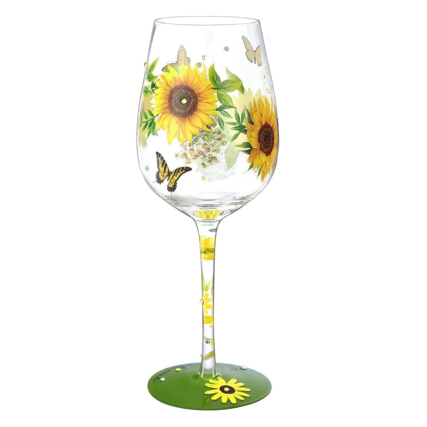 Blumen Weingläser online kaufen » Weingläser mit Blumen