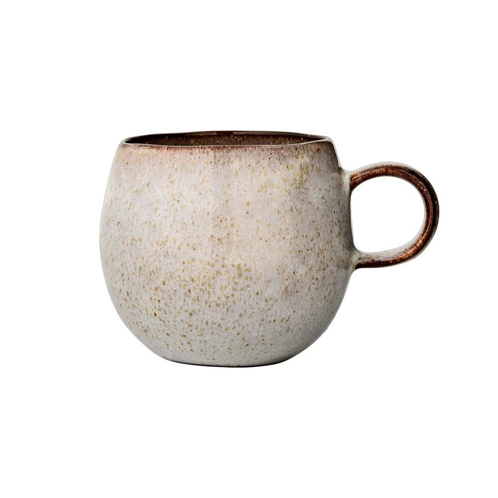 Bloomingville Tasse Grau, Durchmesser 10.5 cm, Keramik, Spülmaschinengeeignet