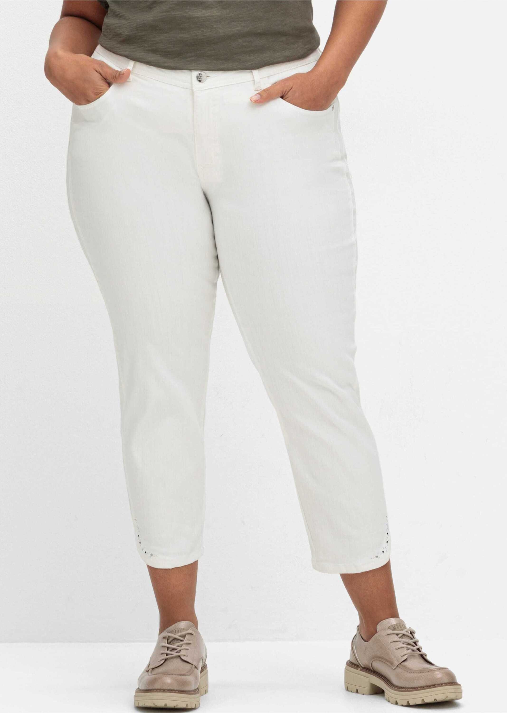 Witt Jeansshorts 7/8-Jeans leicht vertieft