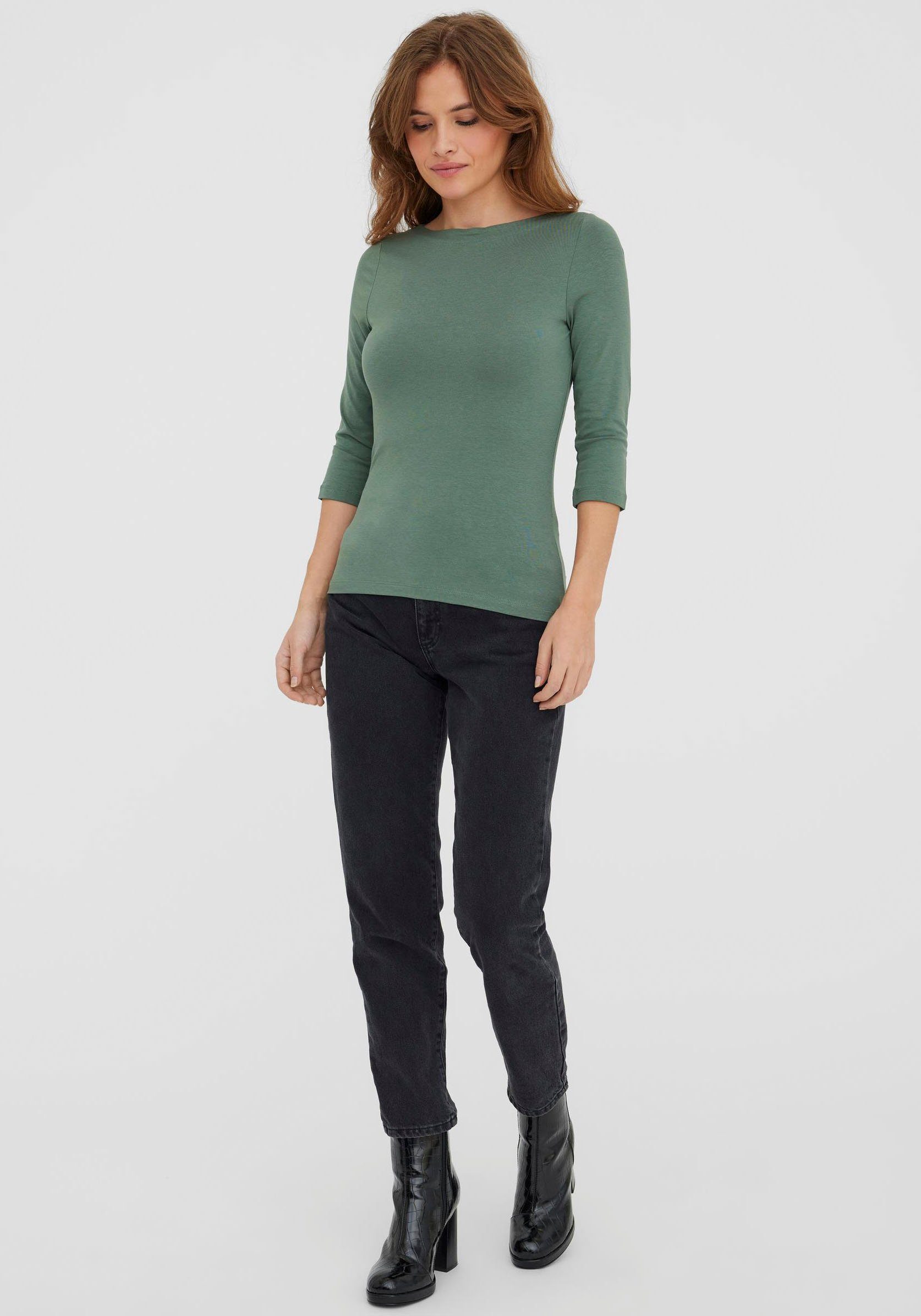 Vero Moda 3/4-Arm-Shirt VMPANDA MODAL 3/4 TOP JRS NOOS Baumwollmischung, regular fit – Bild 3 von 5