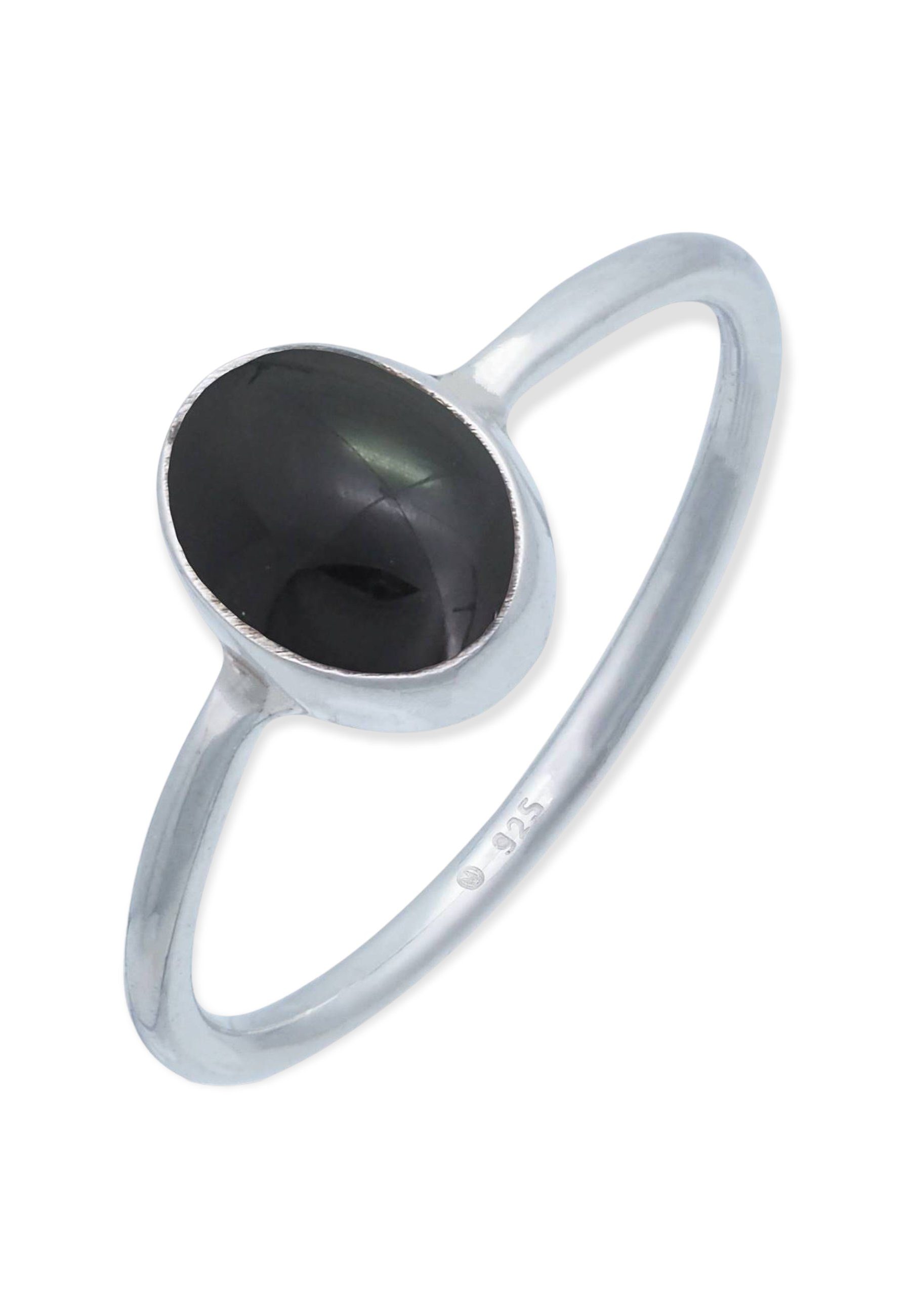 mantraroma Silberring 925er Silber mit Onyx