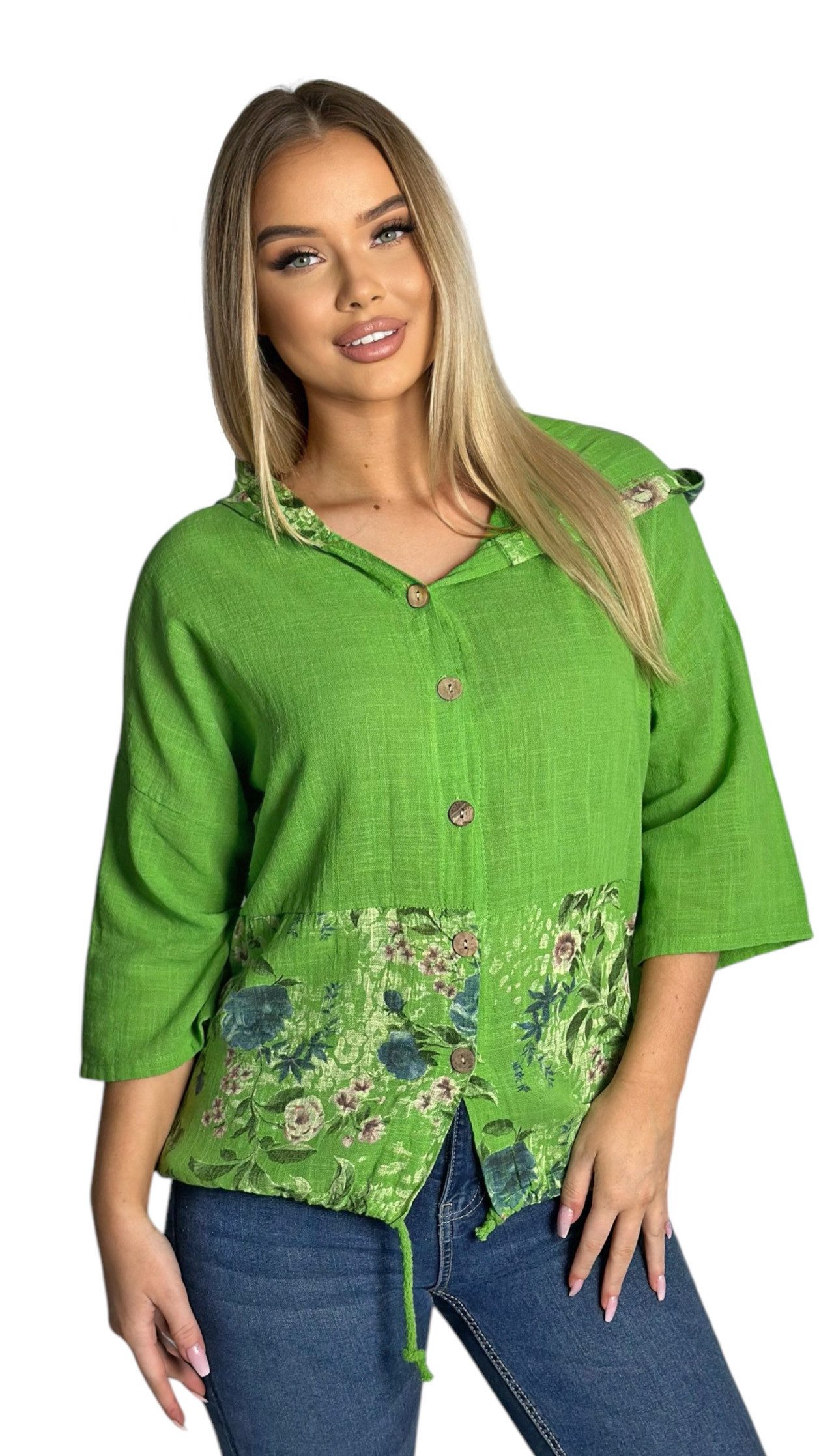 Mississhop Hemdbluse Elegante Damen 100 % günstig online kaufen