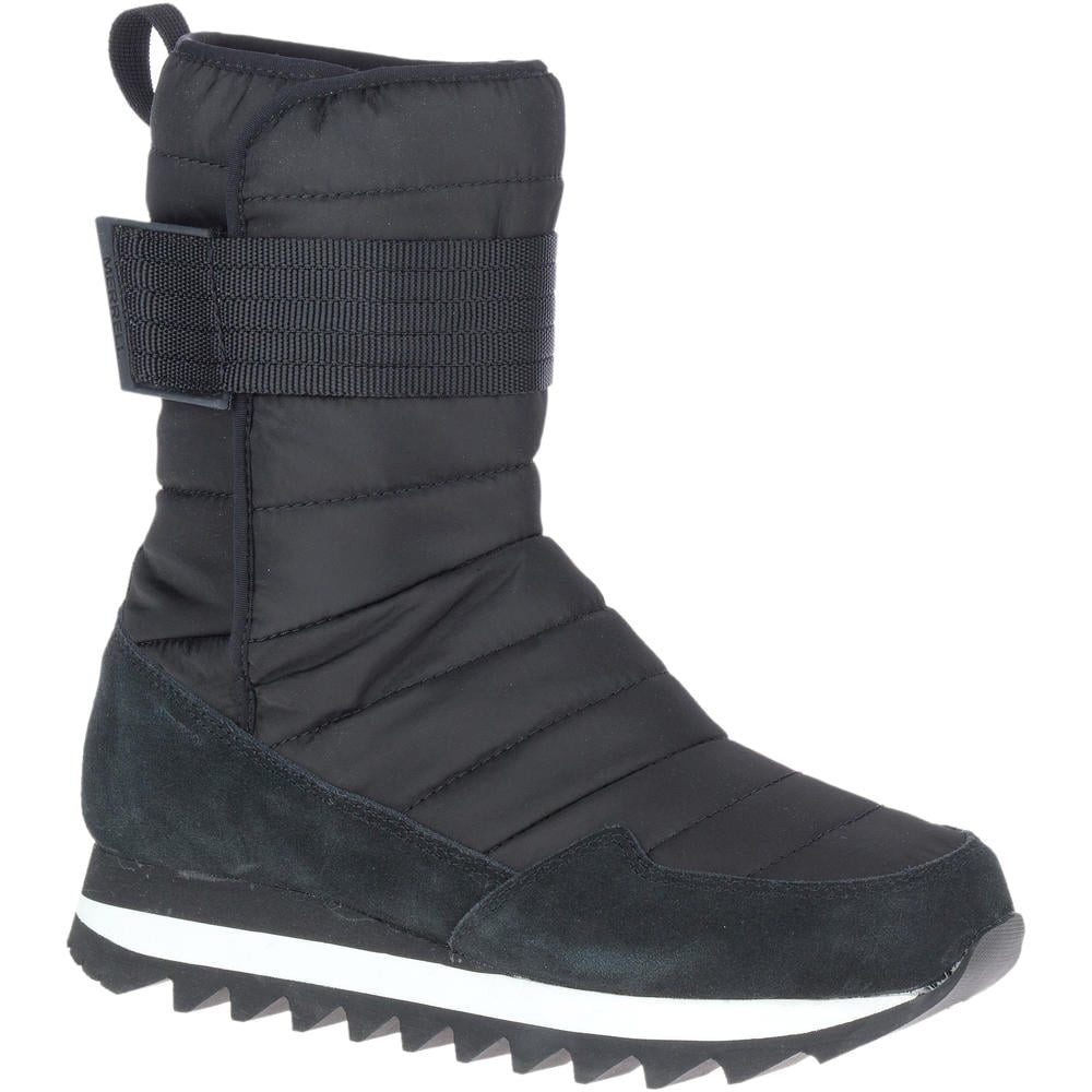 Merrell Alpine Tall Strap Polar (wasserdicht) schwarz Damen Winterstiefel
