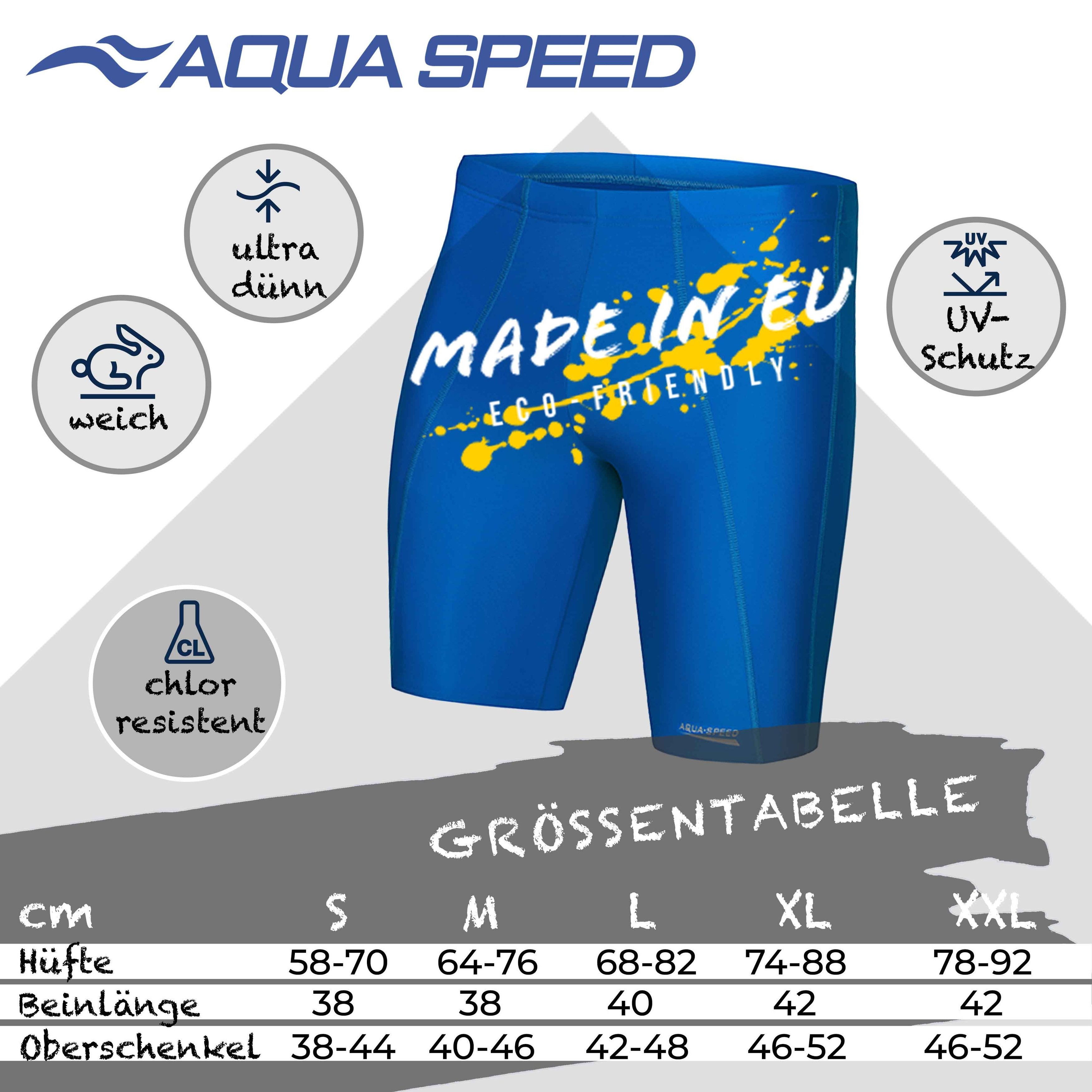 Aqua Speed Badehose Elastische Schwimmhose Longbay L Viel Bewegungsfreiheit (Atmungsaktives Material für ein angenehmes Tragegefühl im Wasser) Hoher Elasthan-Anteil für maximale Beweglichkeit & Passform