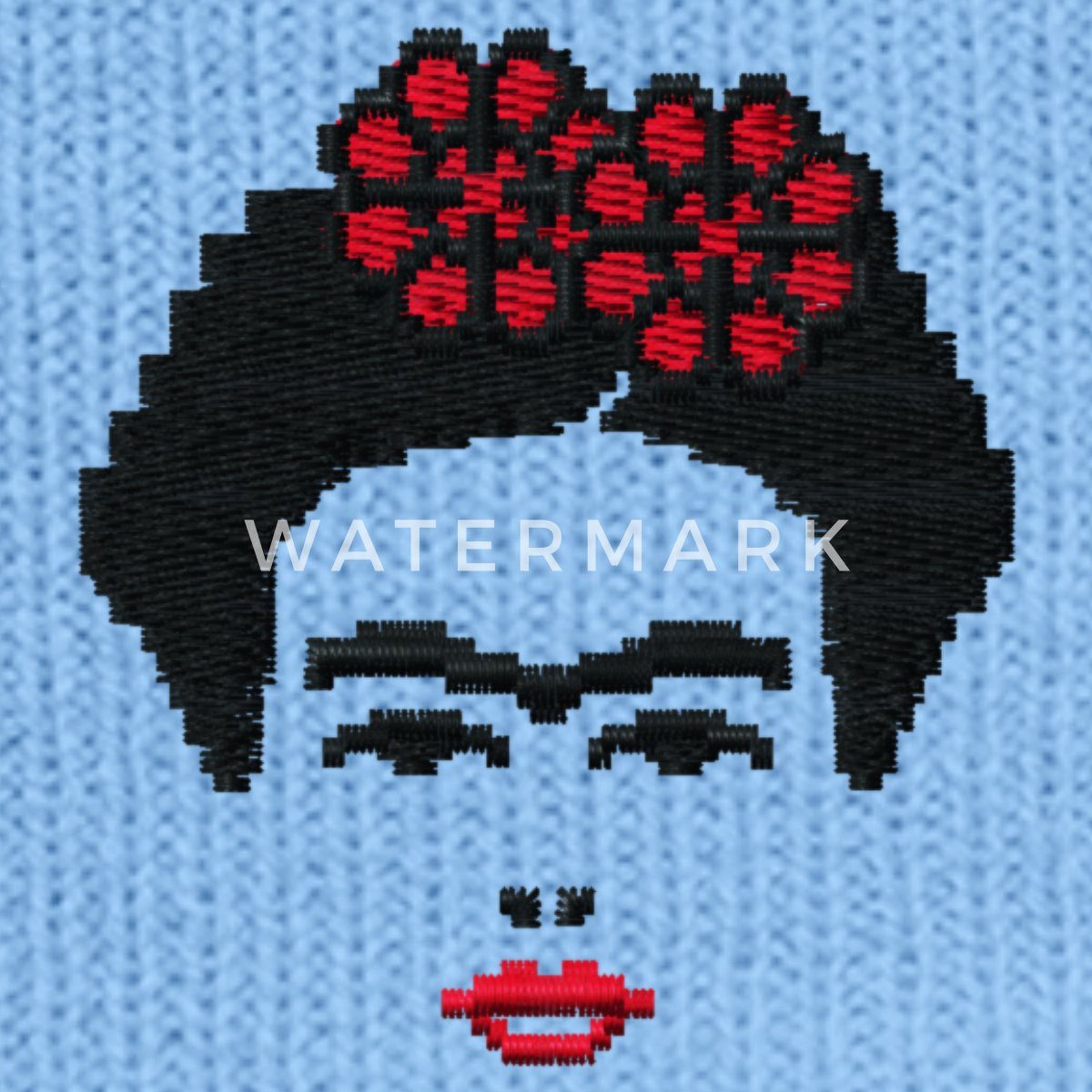 Spreadshirt Beanie Frida Kahlo Umriss Schwarz günstig online kaufen