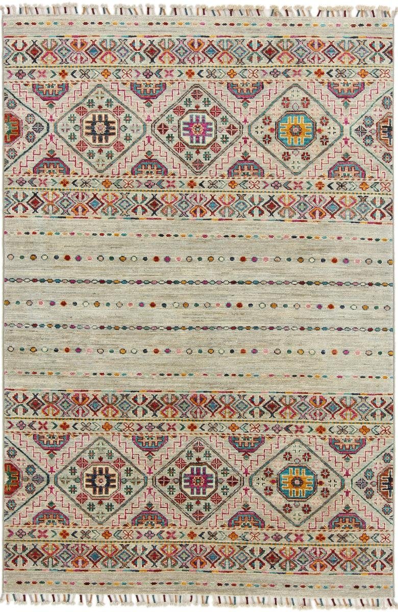 Orientteppich Arijana Shaal 125x184 Handgeknüpfter Orientteppich, Nain Trading, rechteckig, Höhe: 5 mm