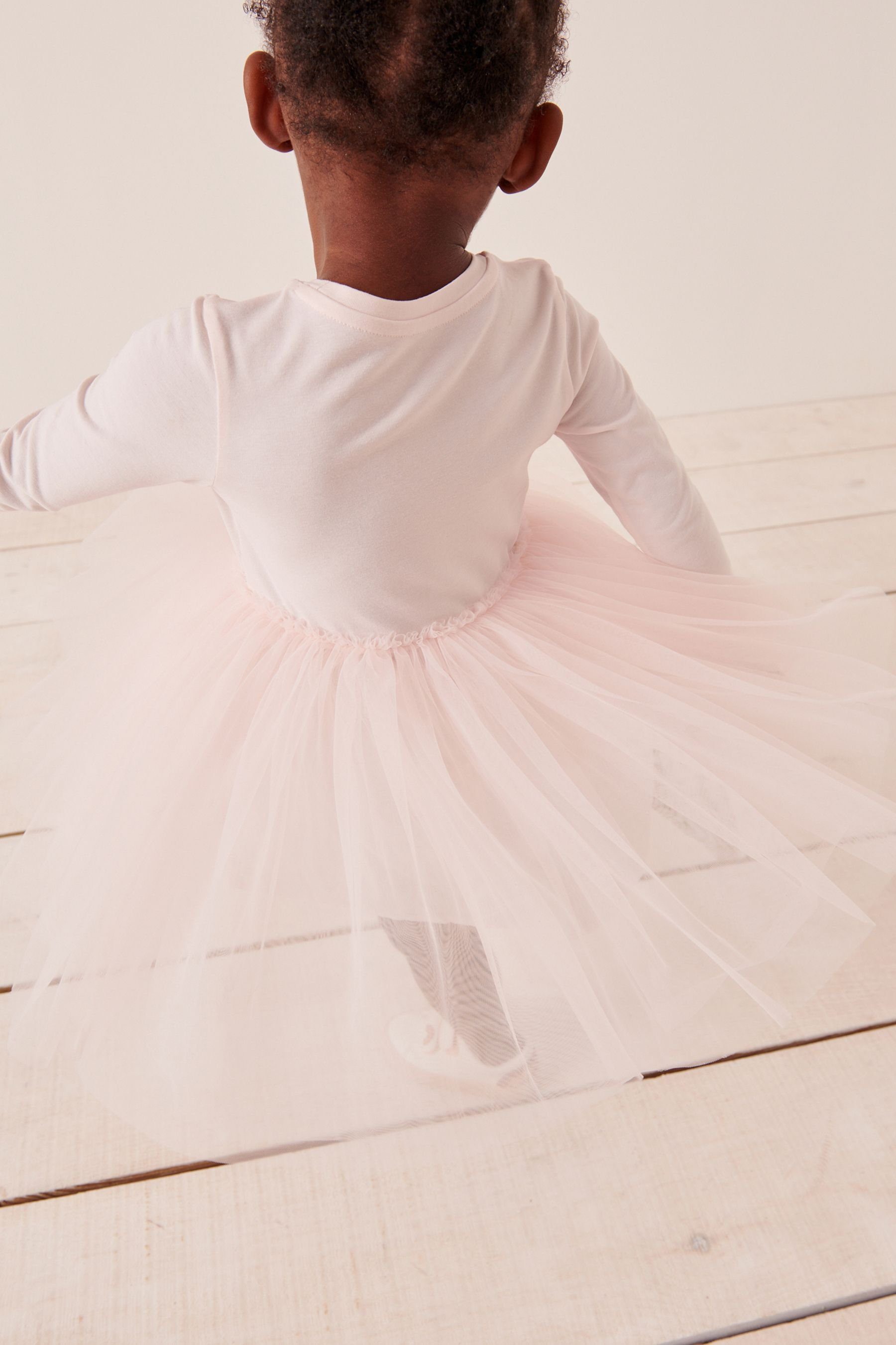 Next Tüllkleid Tutu-Kleid mit Ballerina (1-tlg) Motiv Cream