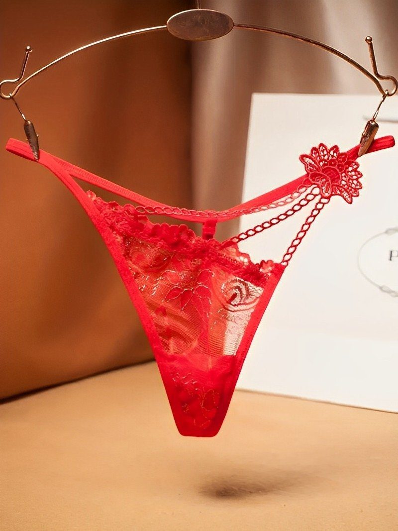 Tangaslip Slip Ouvert, Spitze Sexy Unterwäsche Dessous