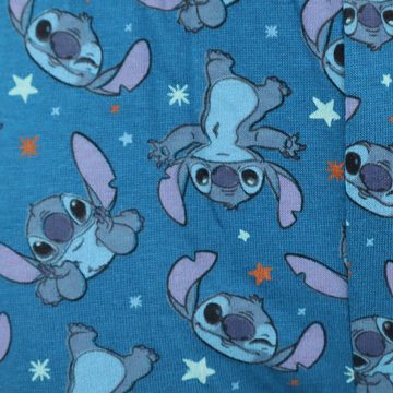 Disney Schlafanzug Disney Stitch Kinder Jungen langarm Pyjama Gr. 104 bis 134, 100% Baumwolle