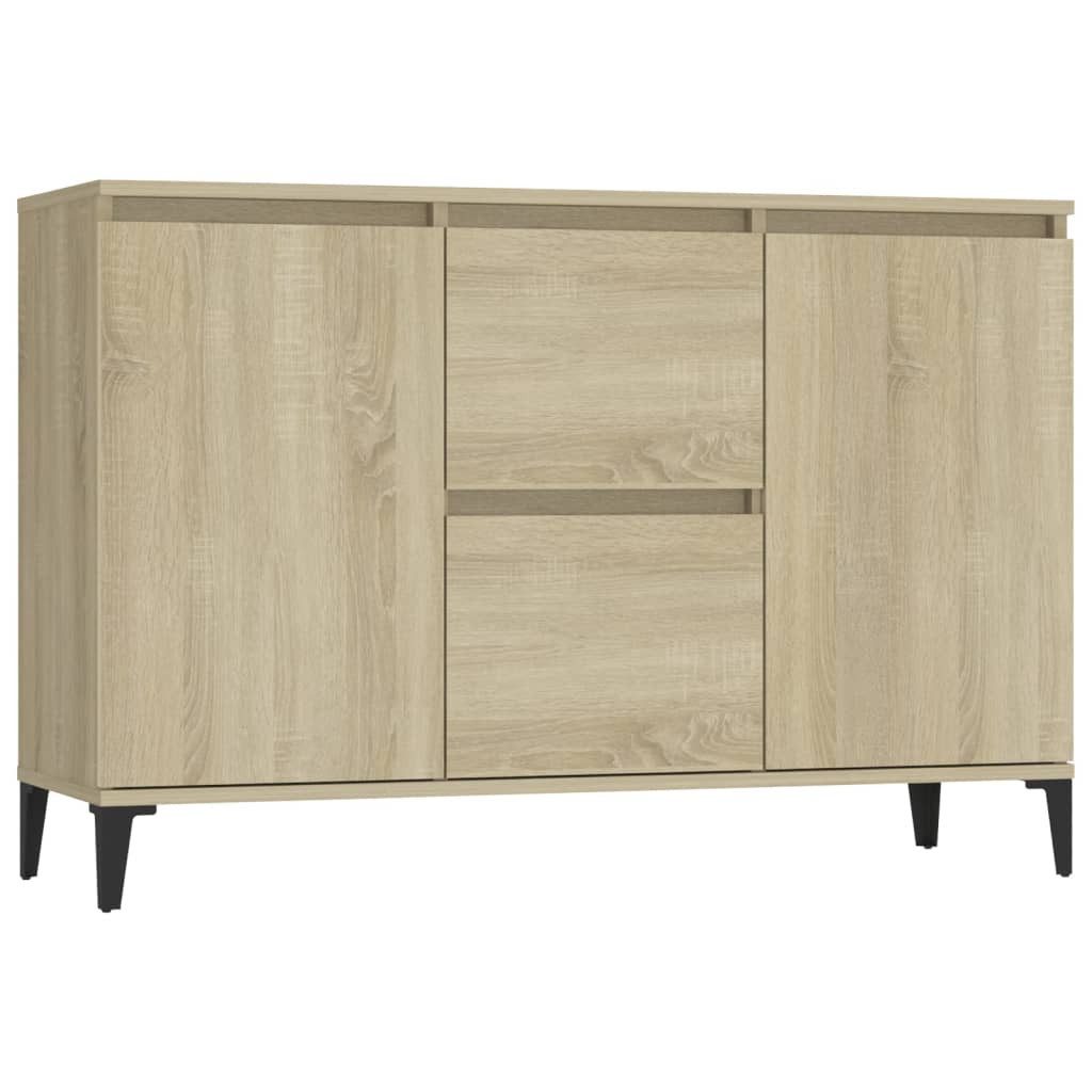 vidaXL Sideboard NA Sideboard Sonoma Eiche 104x35x70 cm Spanplatte