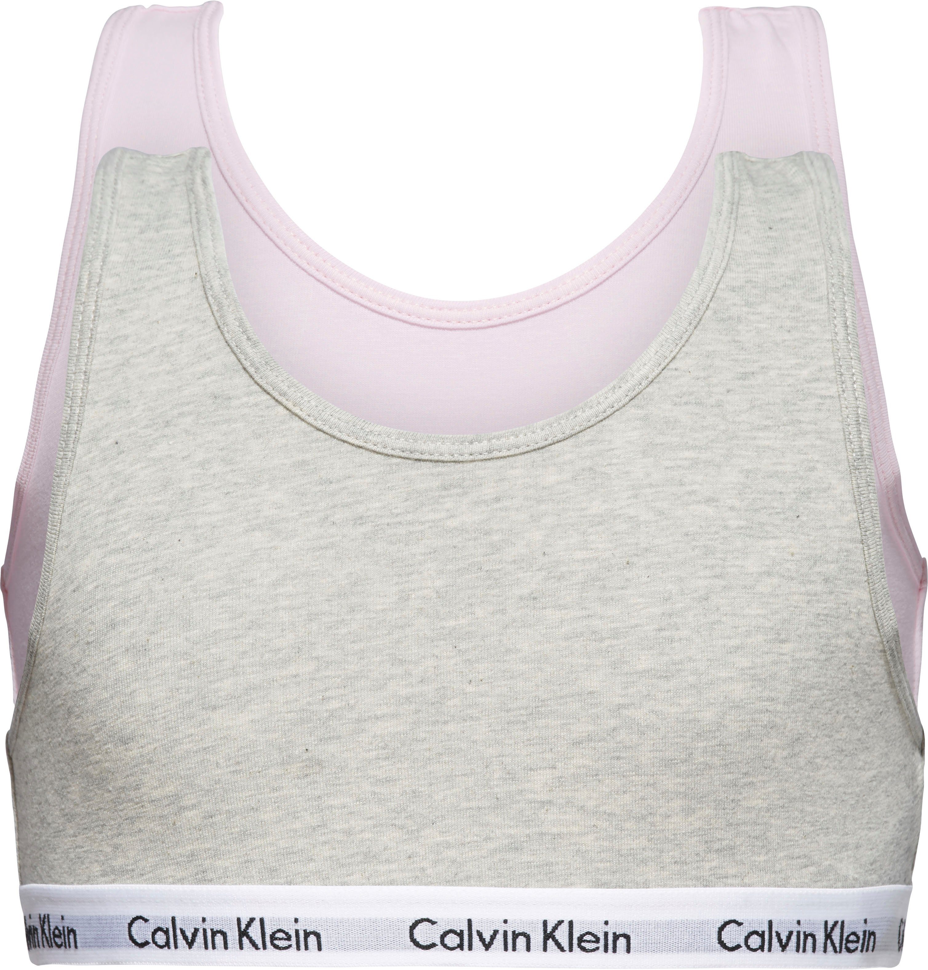 Klein (2 Calvin Stück) - Bustier Mädchen mit Underwear Logobund