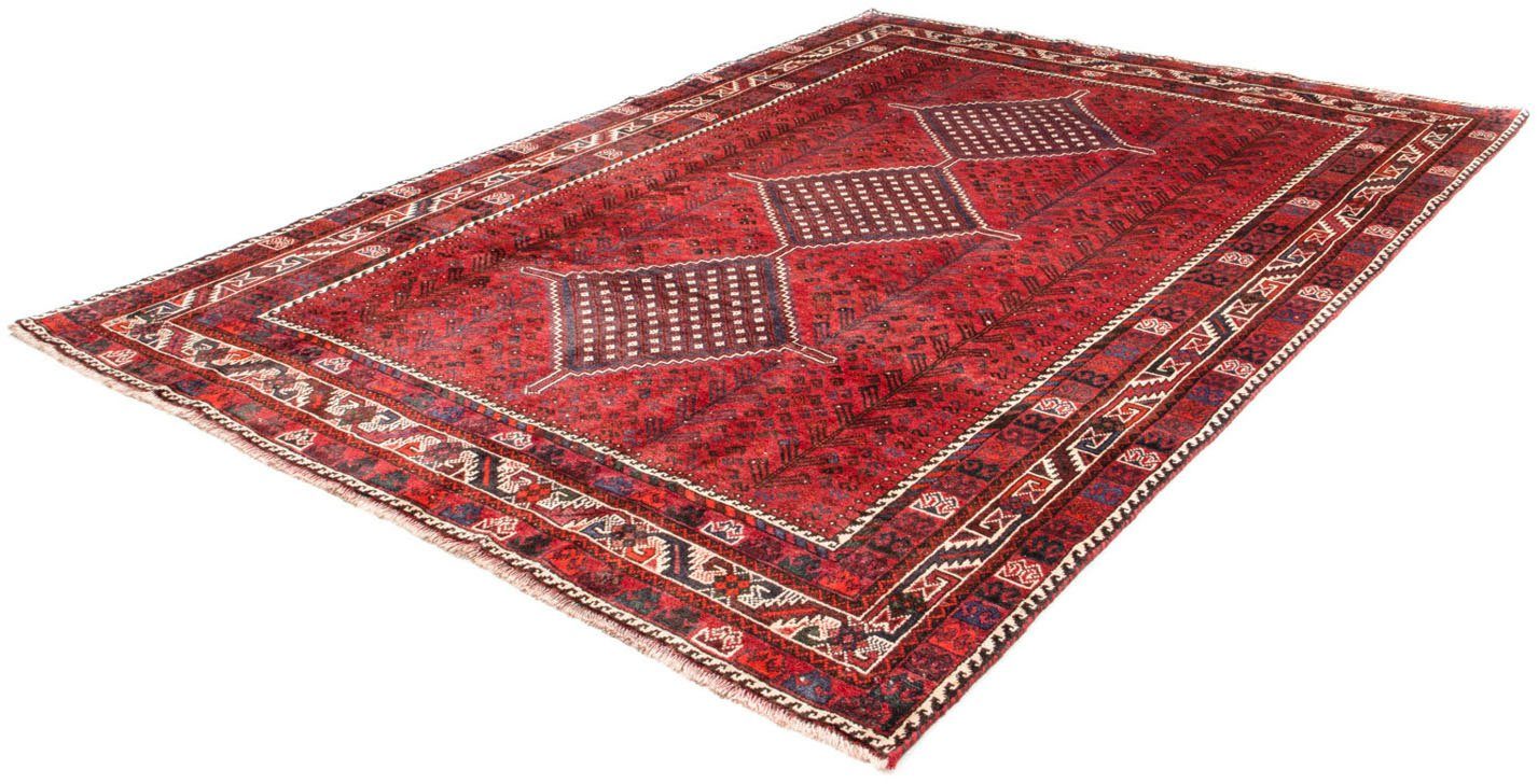 Wollteppich Shiraz Medaillon Rosso 310 x 215 cm, morgenland, rechteckig, Höhe: 10 mm, Unikat mit Zertifikat