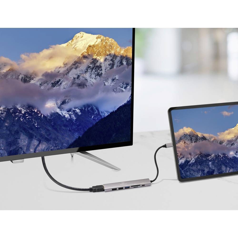 Renkforce Laptop-Dockingstation USB-C® Dockingstation RF-DKS-907 Passend für Marke Dockingstations: