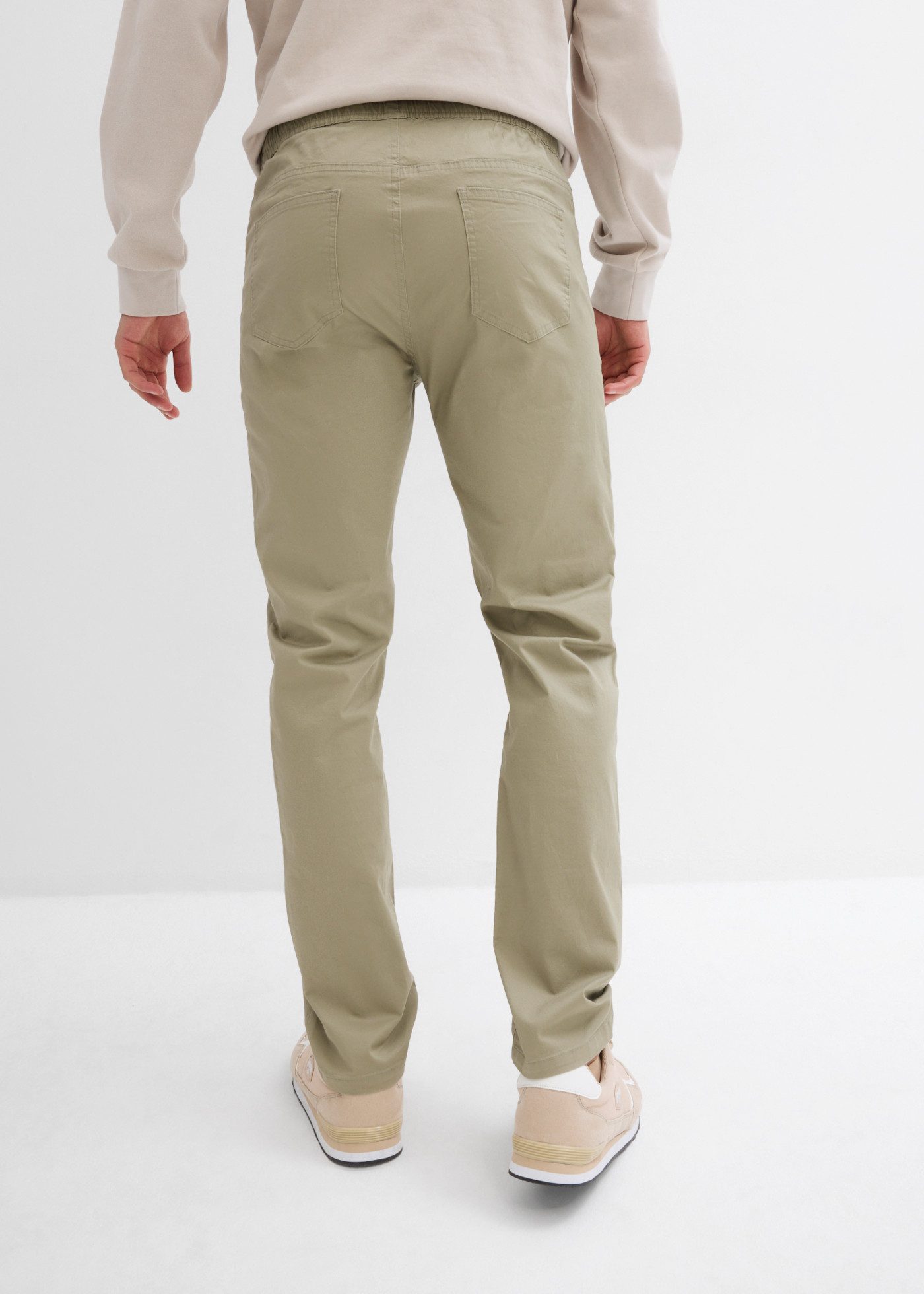 bonprix Schlupfhose mit elastischem Bund, Regular Fit, aus Baumwolle und Elasthan
