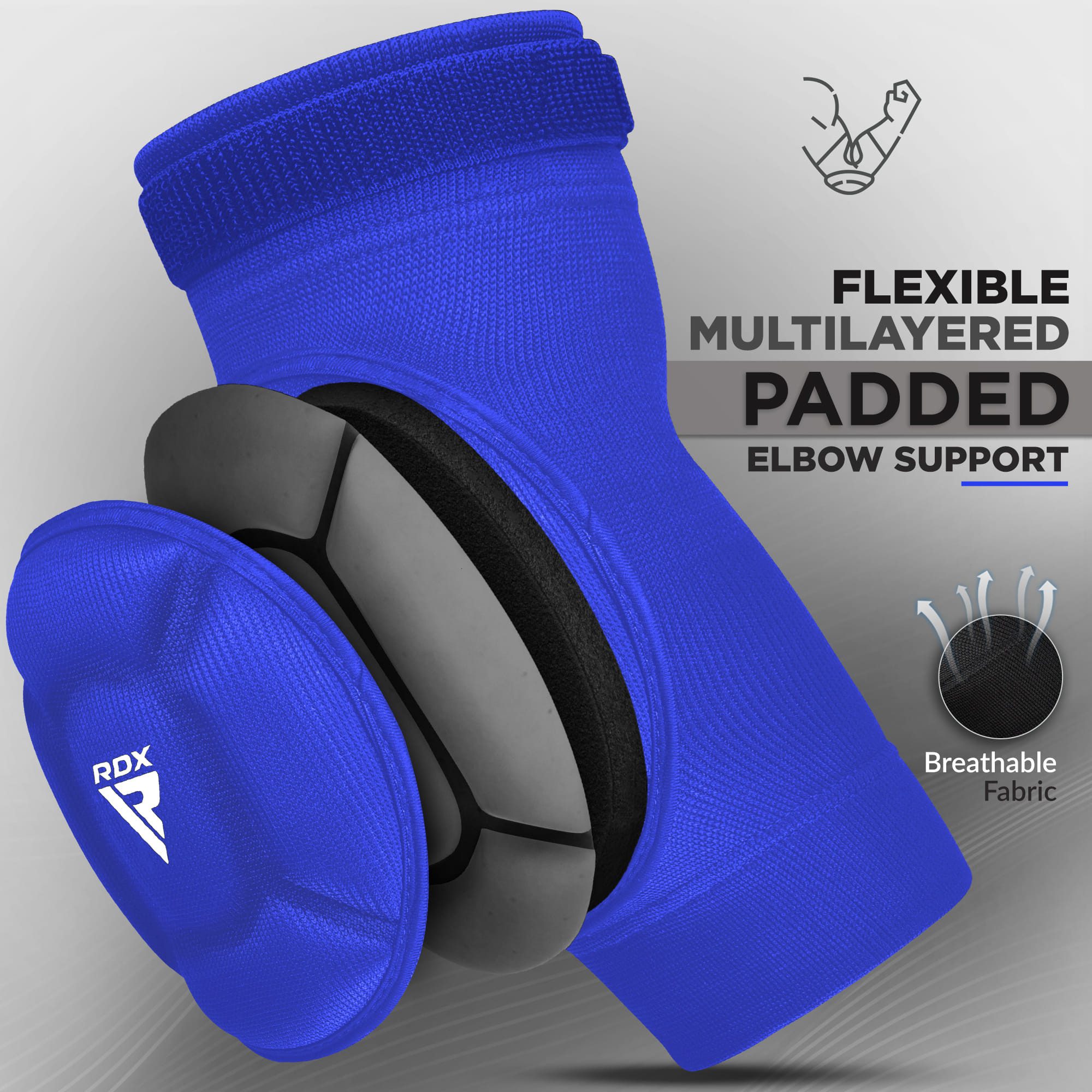 RDX Sports Ellenbogenschutz RDX Kampfsport Ellenbogen Schutz MMA Ellenbogen Pad Boxing Ellenbogen