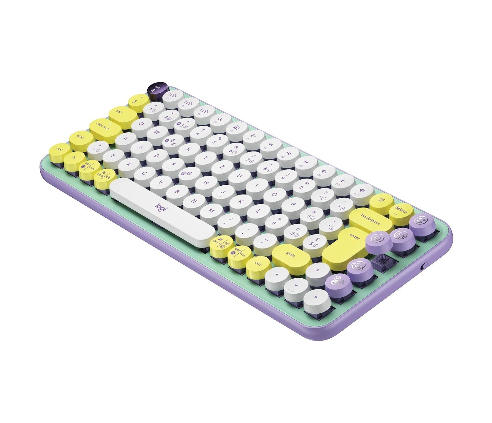 Logitech POP Keys Kabellose mechanische Tastatur-personalisierbaren Emoji-Taste PC-Tastatur