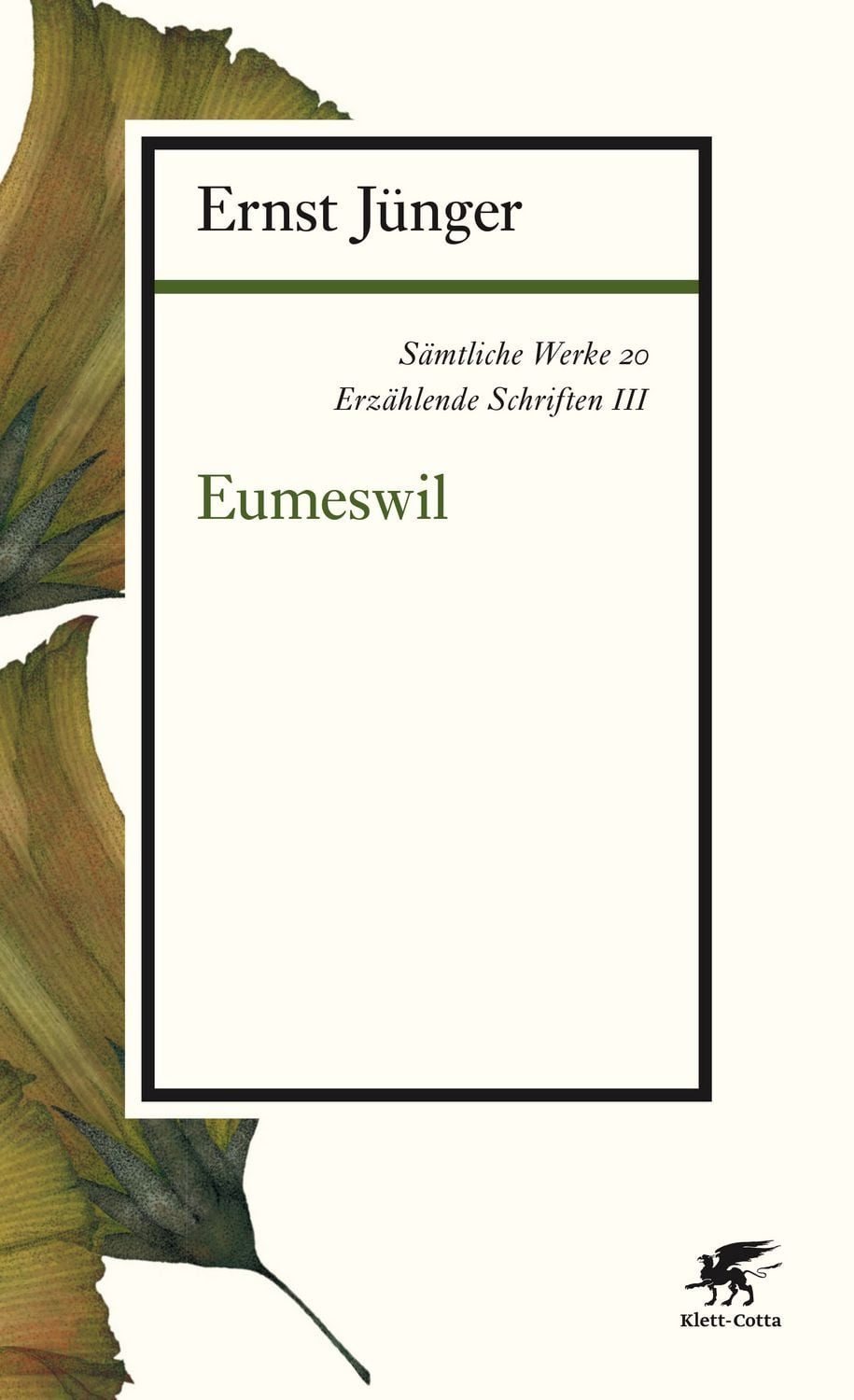 Sämtliche Werke - Band 20 / Ernst Jünger
