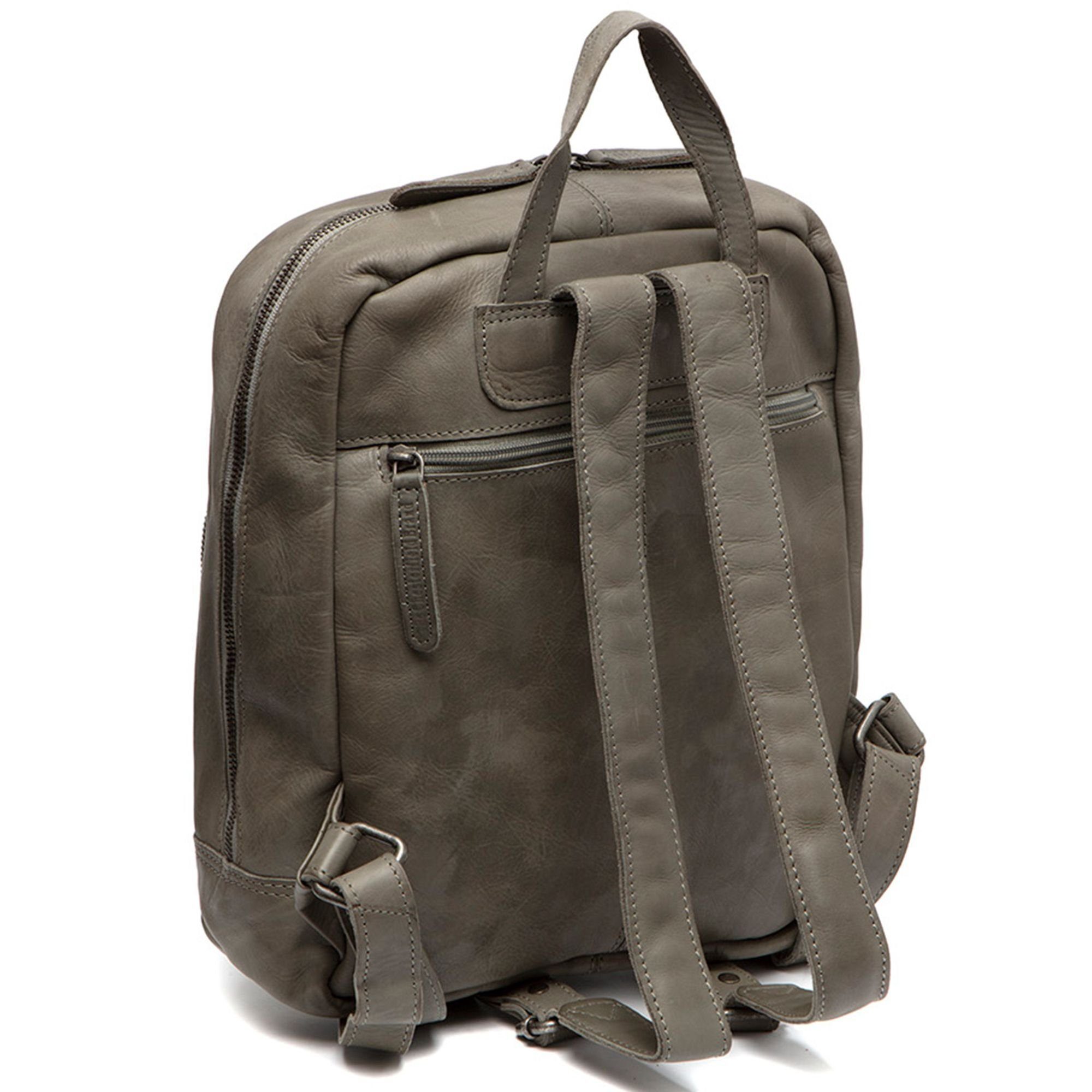 The olive green Chesterfield Leder Rucksack Brand Luzern,