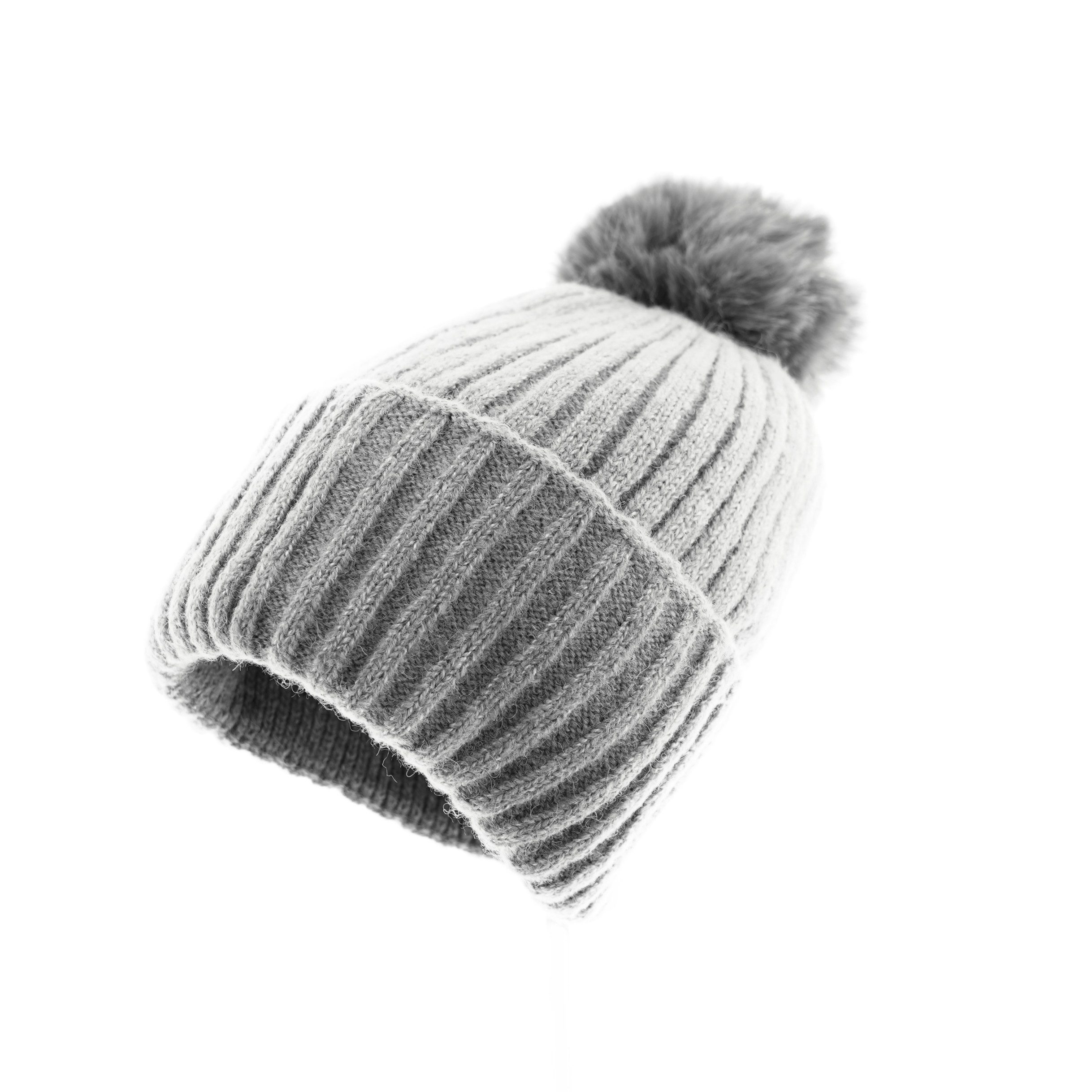 Faera Bommelmütze Strickmütze mit Innenfutter zum Warmhalten im Herbst und günstig online kaufen