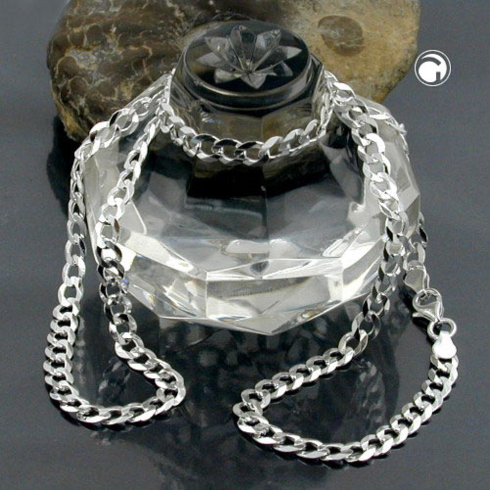 mm inkl. Silberschmuck für Silberkette flache Damen Herren Schmuckbox, 925 cm Panzerkette 50 unbespielt 4,5 Silber und Halskette