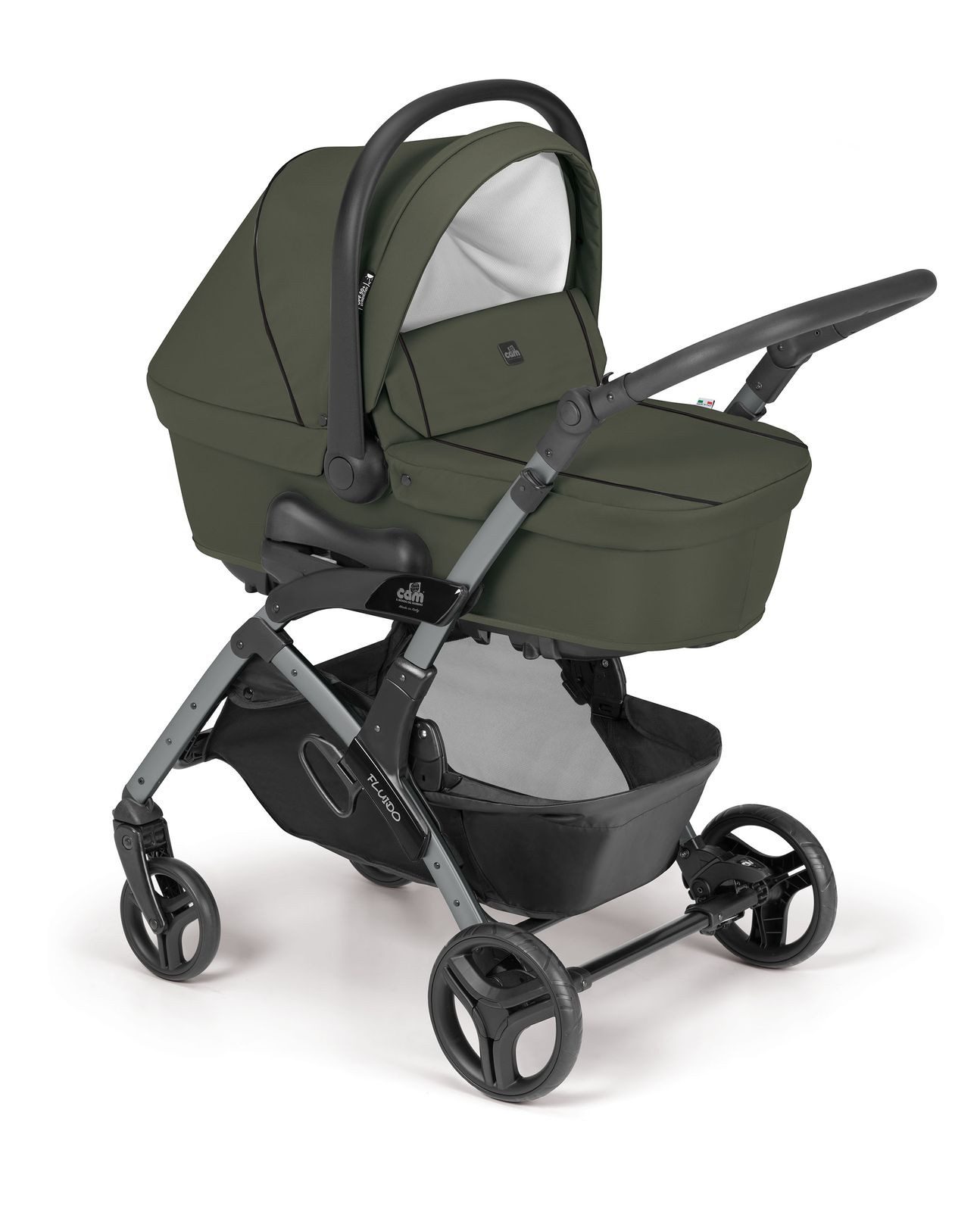 CAM Kombi-Kinderwagen Fluido Easy 3in1 inkl. Babyschale