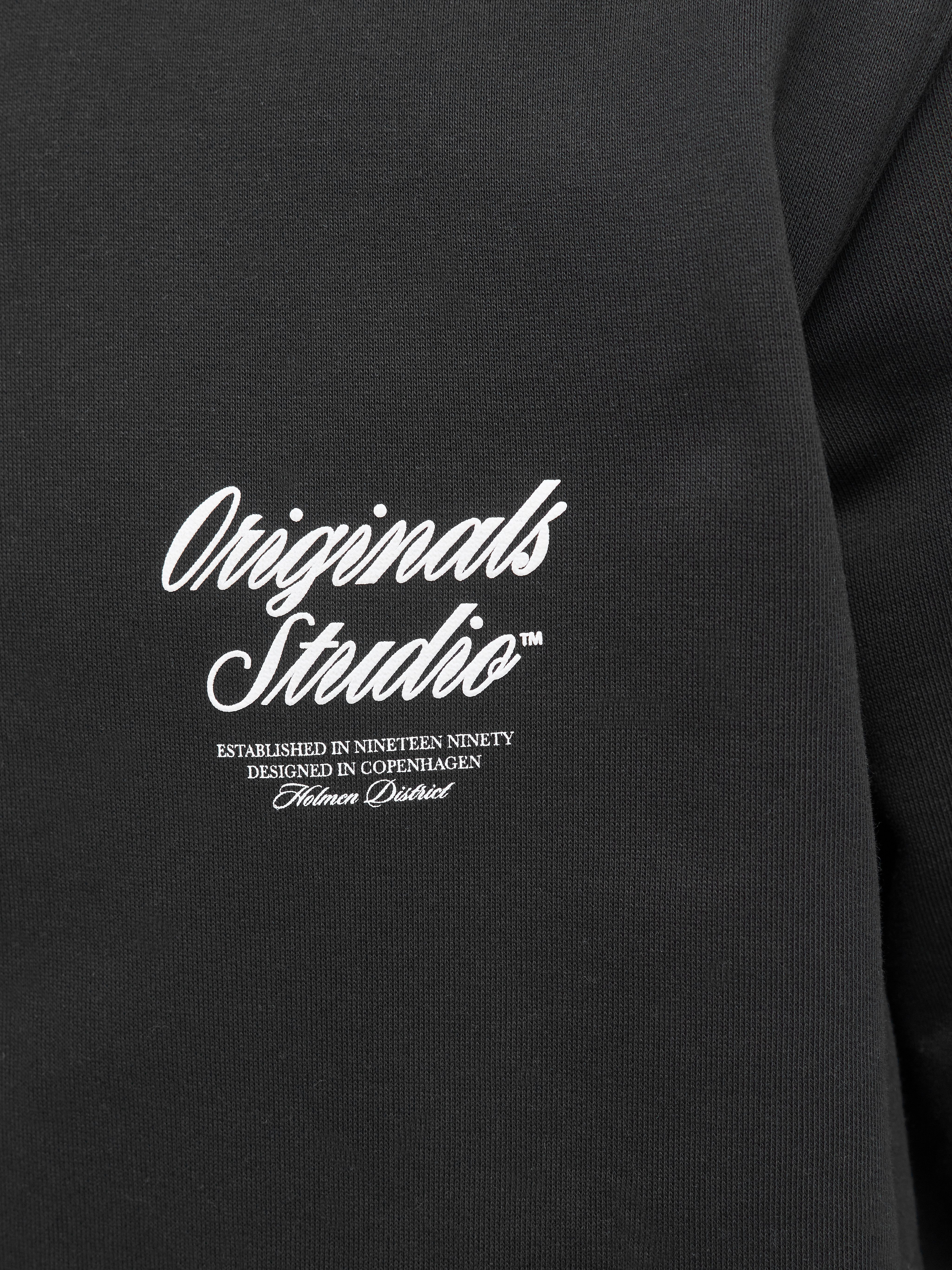 Jack & Jones Kapuzensweatshirt JORNORREBRO TYPO BACK SWEAT HOOD SN mit Print