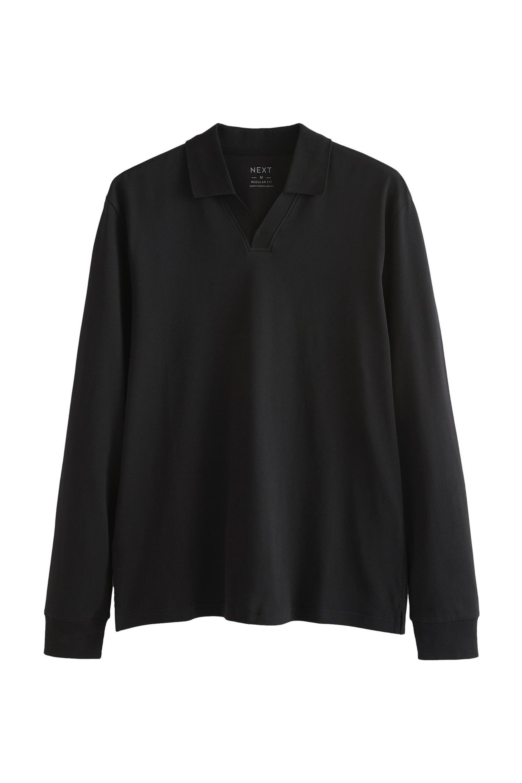 Next Langarm-Poloshirt Langärmeliges Poloshirt mit kubanischem günstig online kaufen
