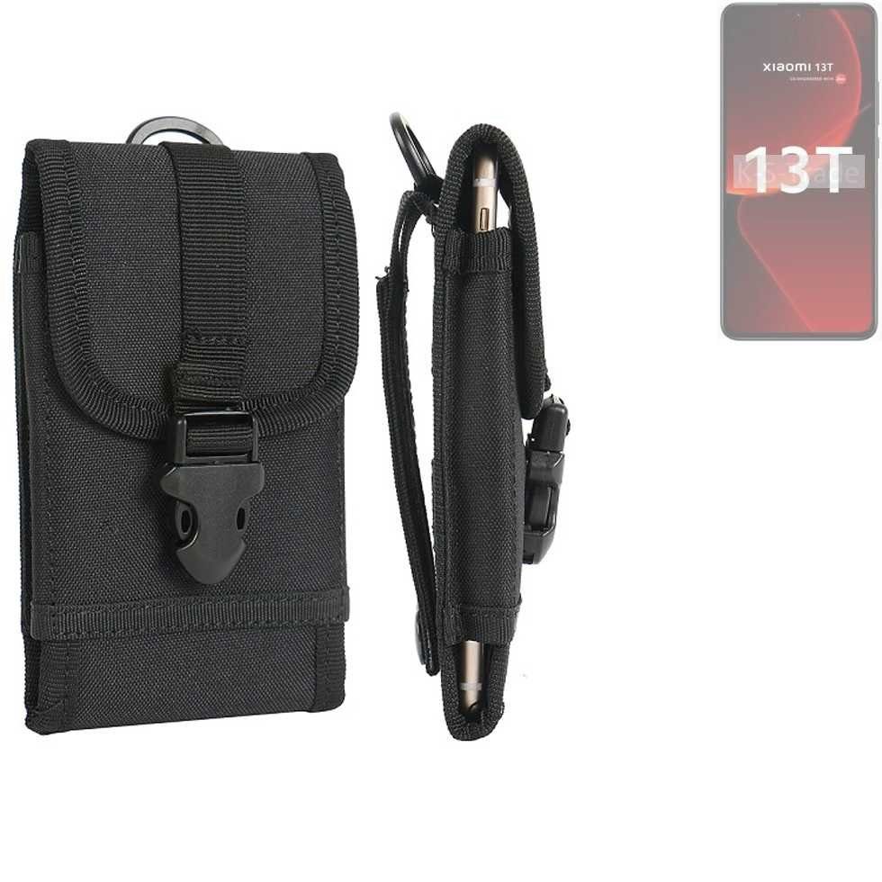 K-S-Trade Handyhülle für Xiaomi 13T, Holster Handy Hülle Holster Handytasche Gürtel Tasche Schutz