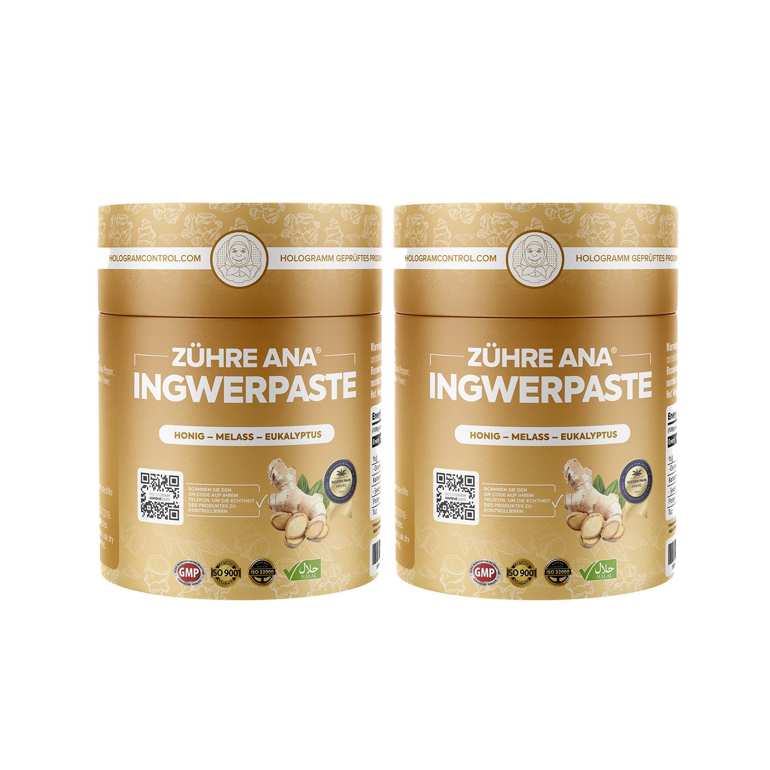 Zühre Ana® Ingwerpaste – Ein ausgewogenes Leben mit pflanzlichen Produkten Paste, 480 g, Ingwerpaste - Ohne Zusatzstoffe – 100% natürlich.