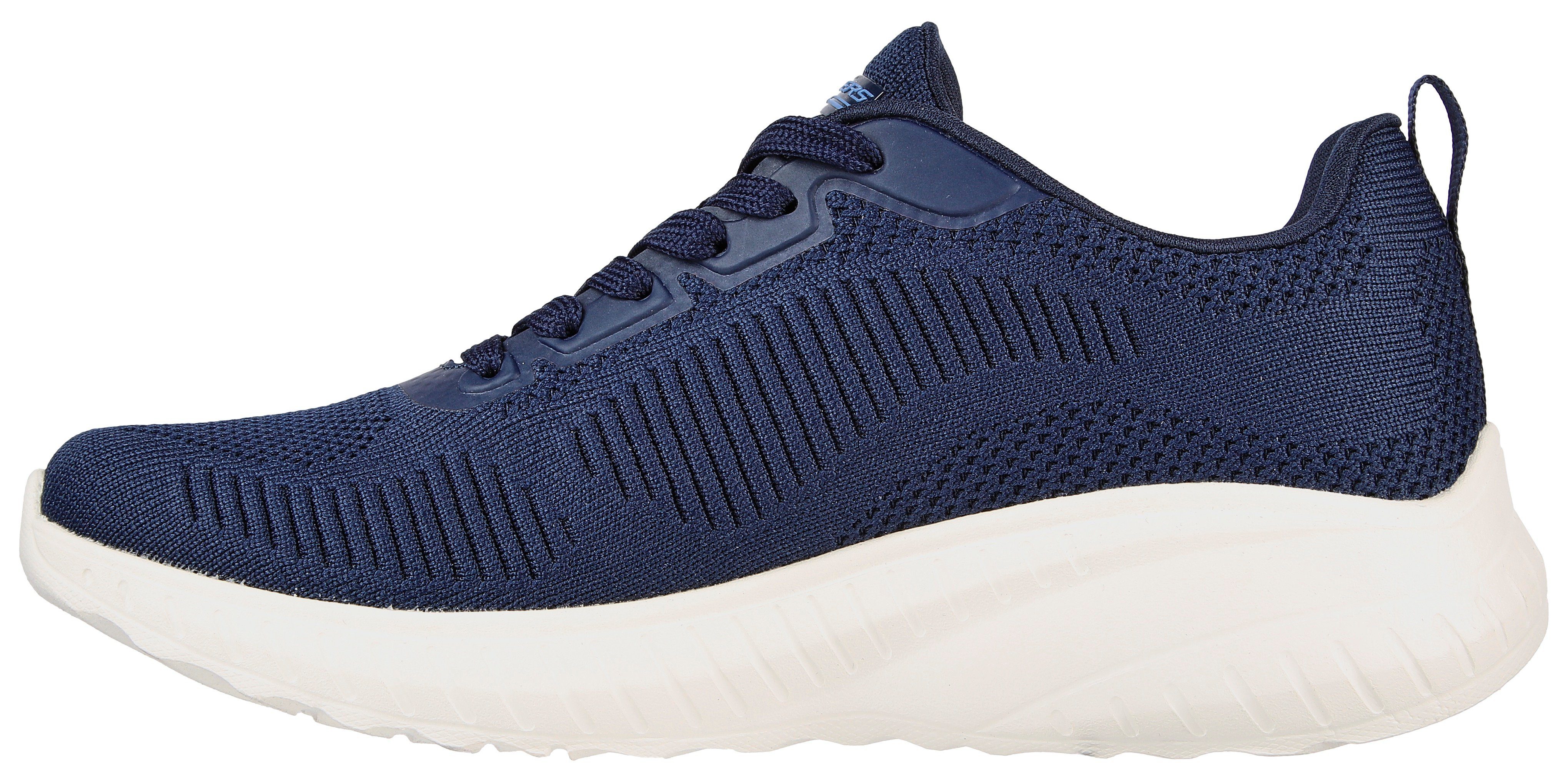 komfortabler navy OFF CHAOS SQUAD mit Innensohle Skechers BOBS FACE Sneaker