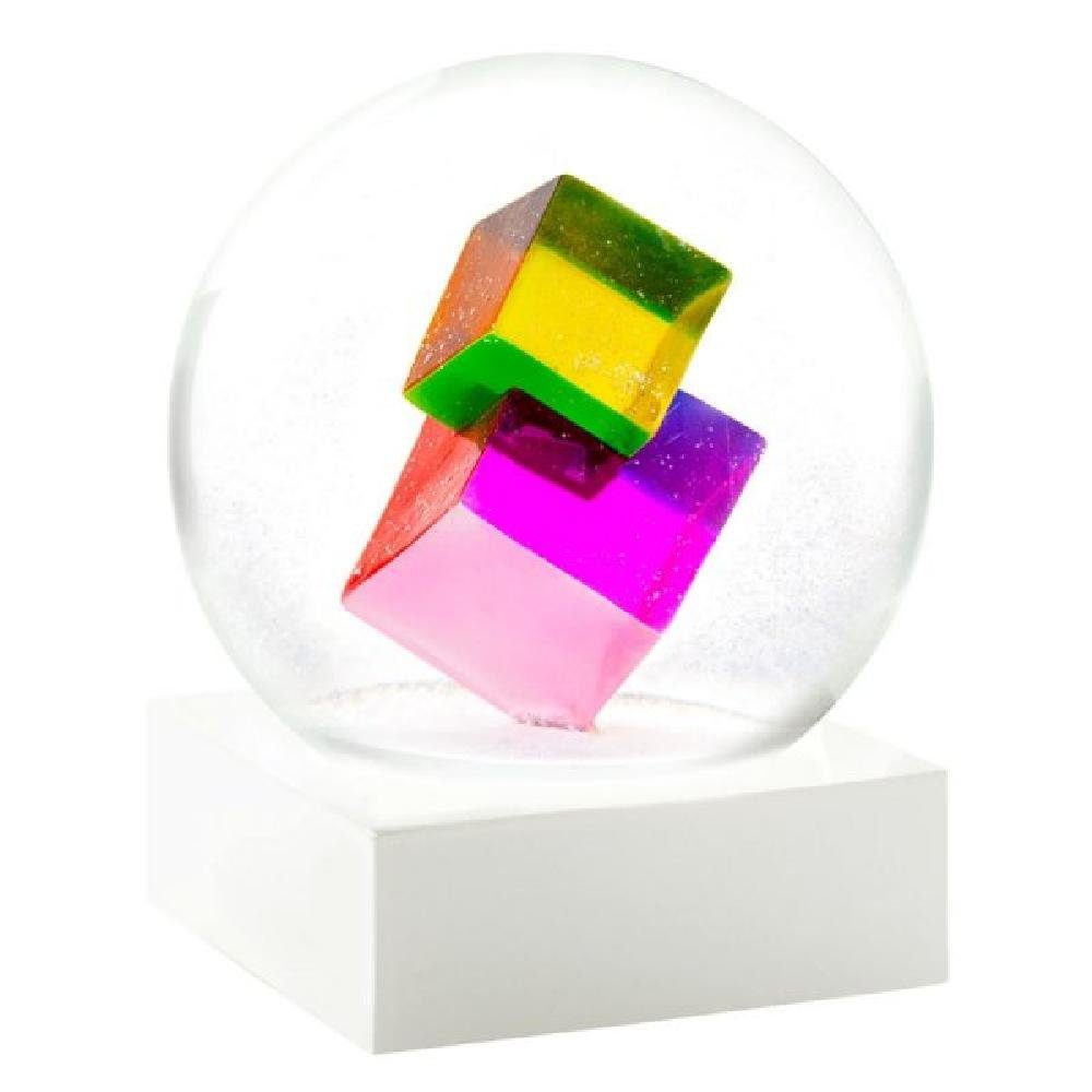 Cool Snow Globes Skulptur Schneekugel Magic Cube