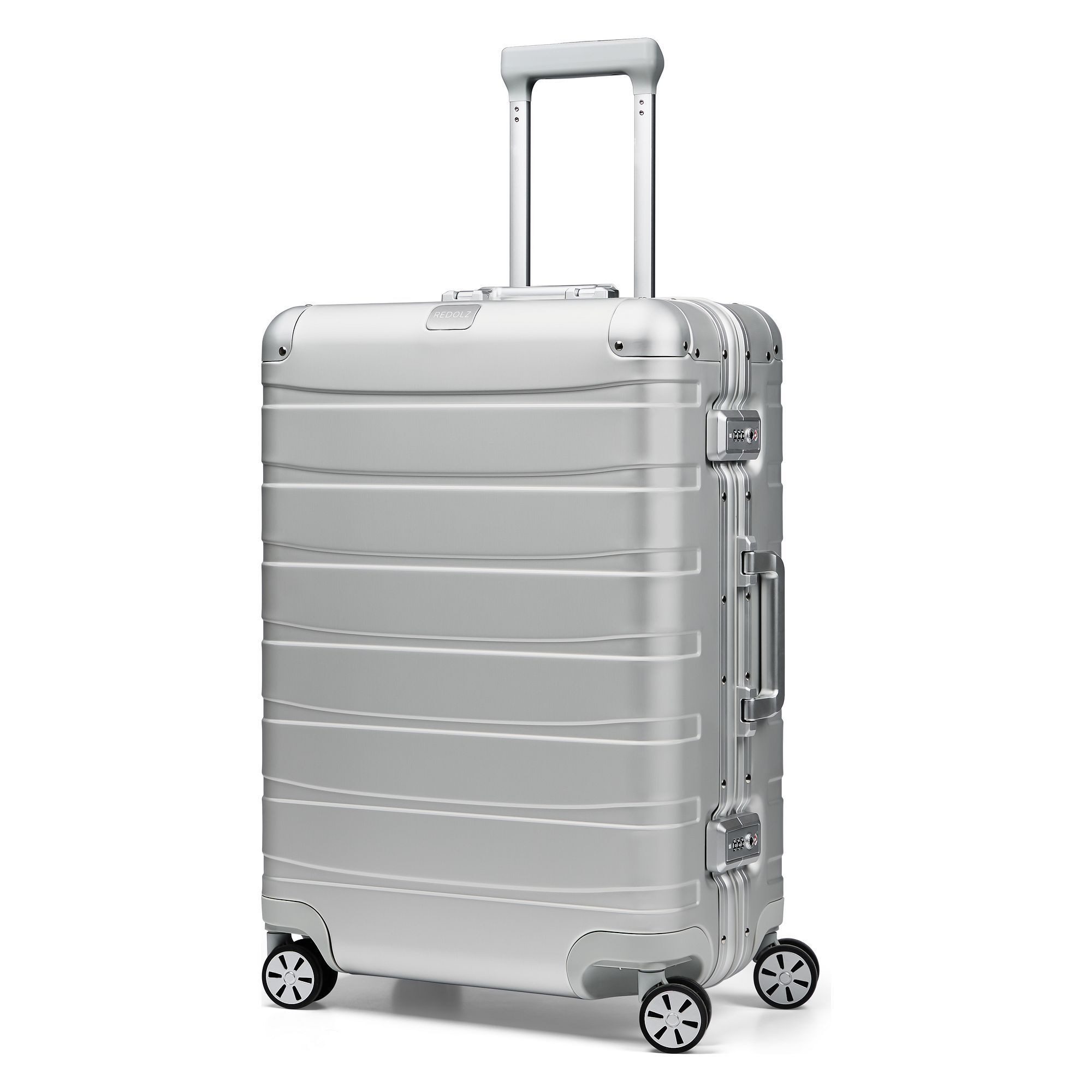 Redolz Hartschalen-Trolley Pro Aluminium, 4 Rollen, Aluminium