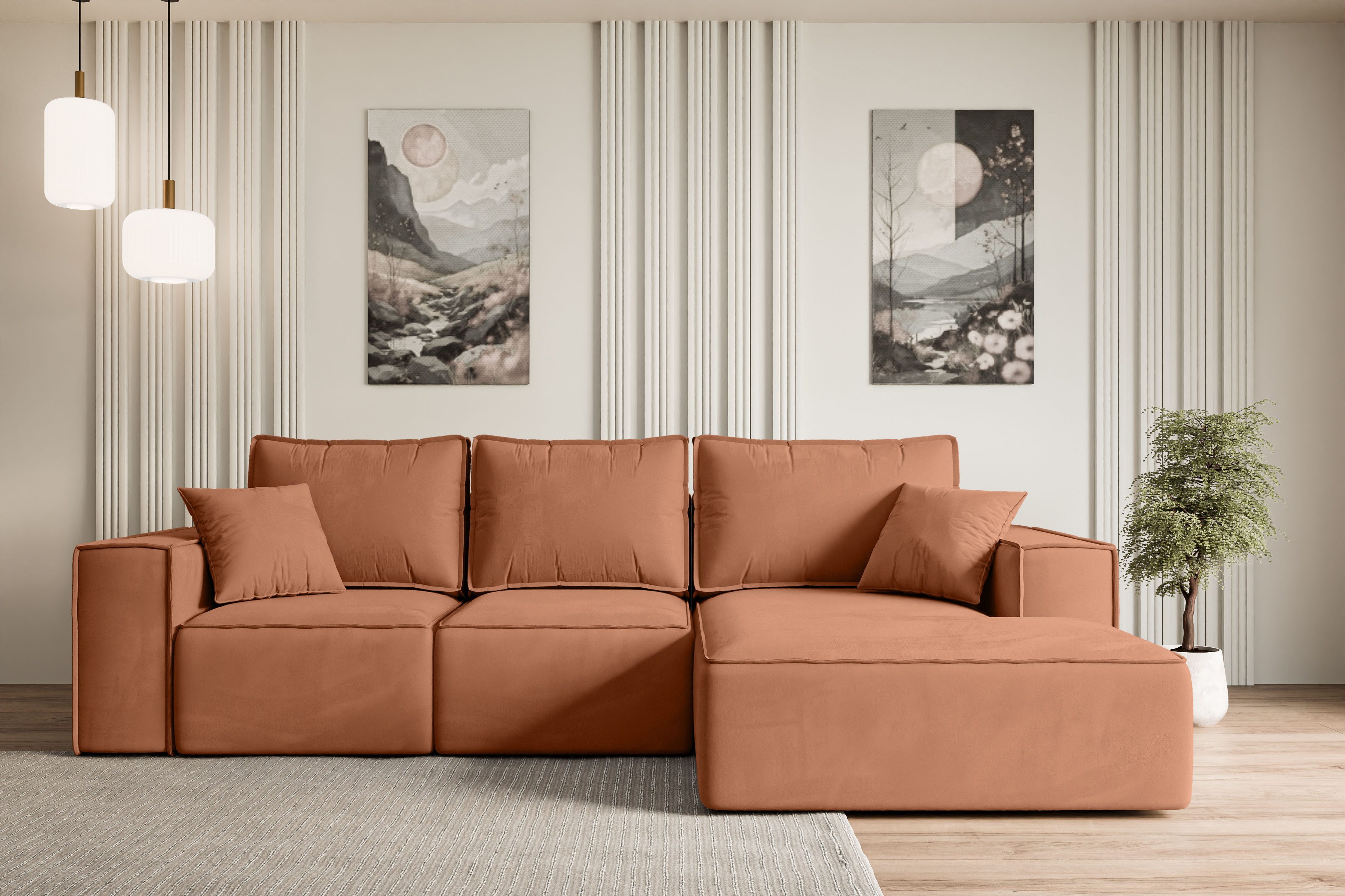 ALTDECOR Ecksofa SERRA-L-S, Couch mit Schlaffunktion, günstig online kaufen