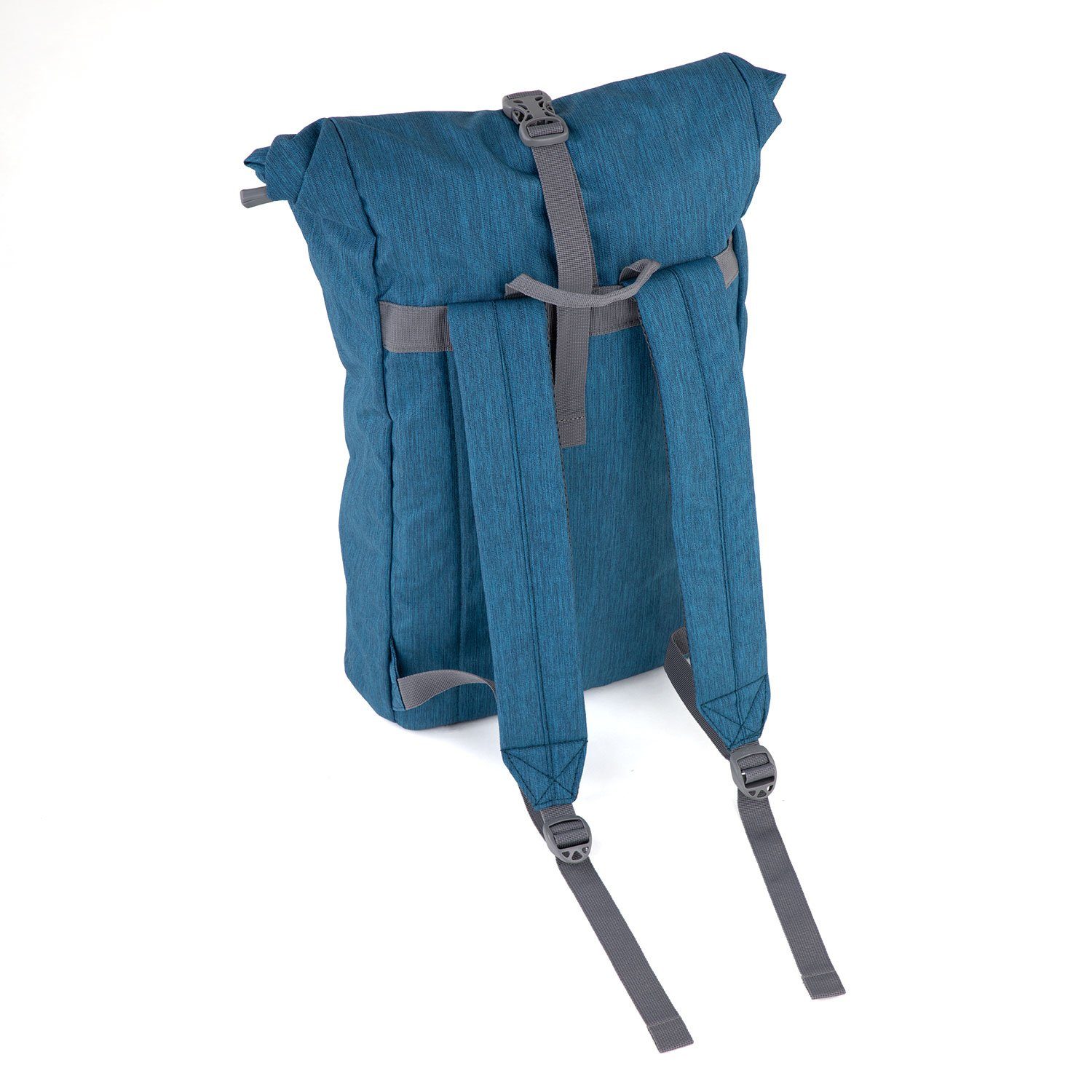 bodhi Yogatasche Urban Yogi Rolltop Rucksack, dunkelblau meliert