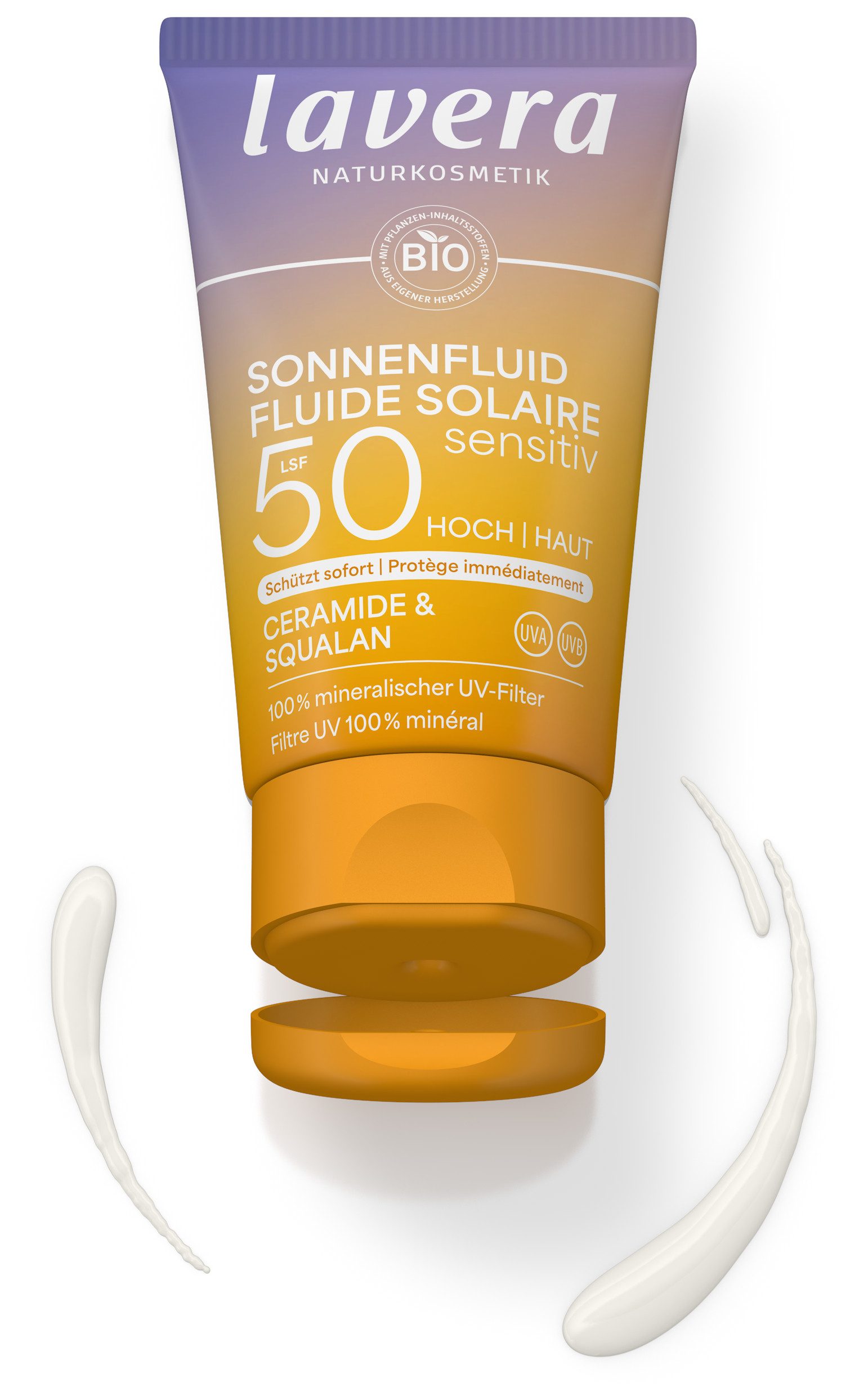 lavera Sonnenschutzfluid Sonnenfluid Sensitiv LSF 50, 1-tlg.