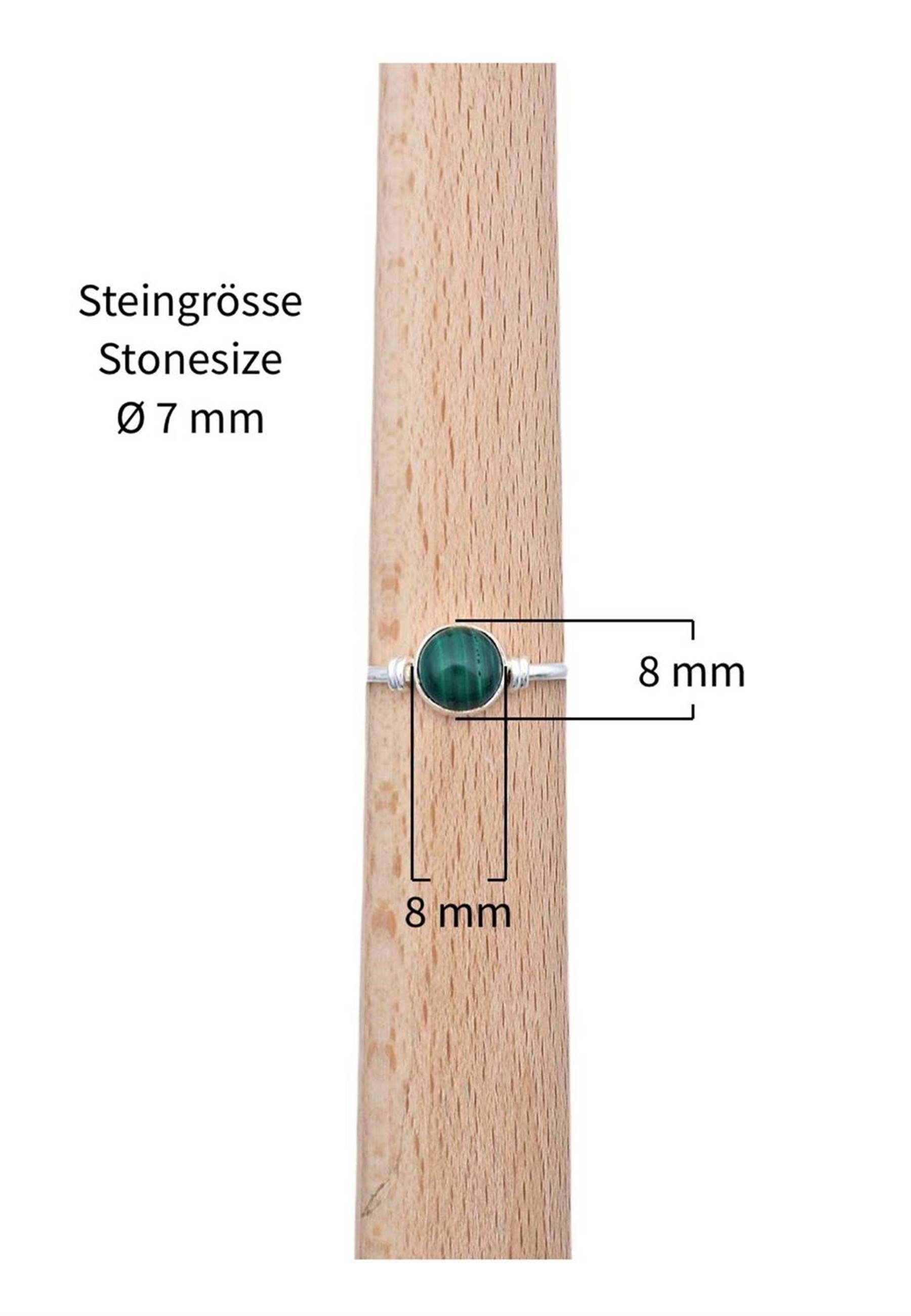 Silberring mantraroma Malachit Silber mit 925er