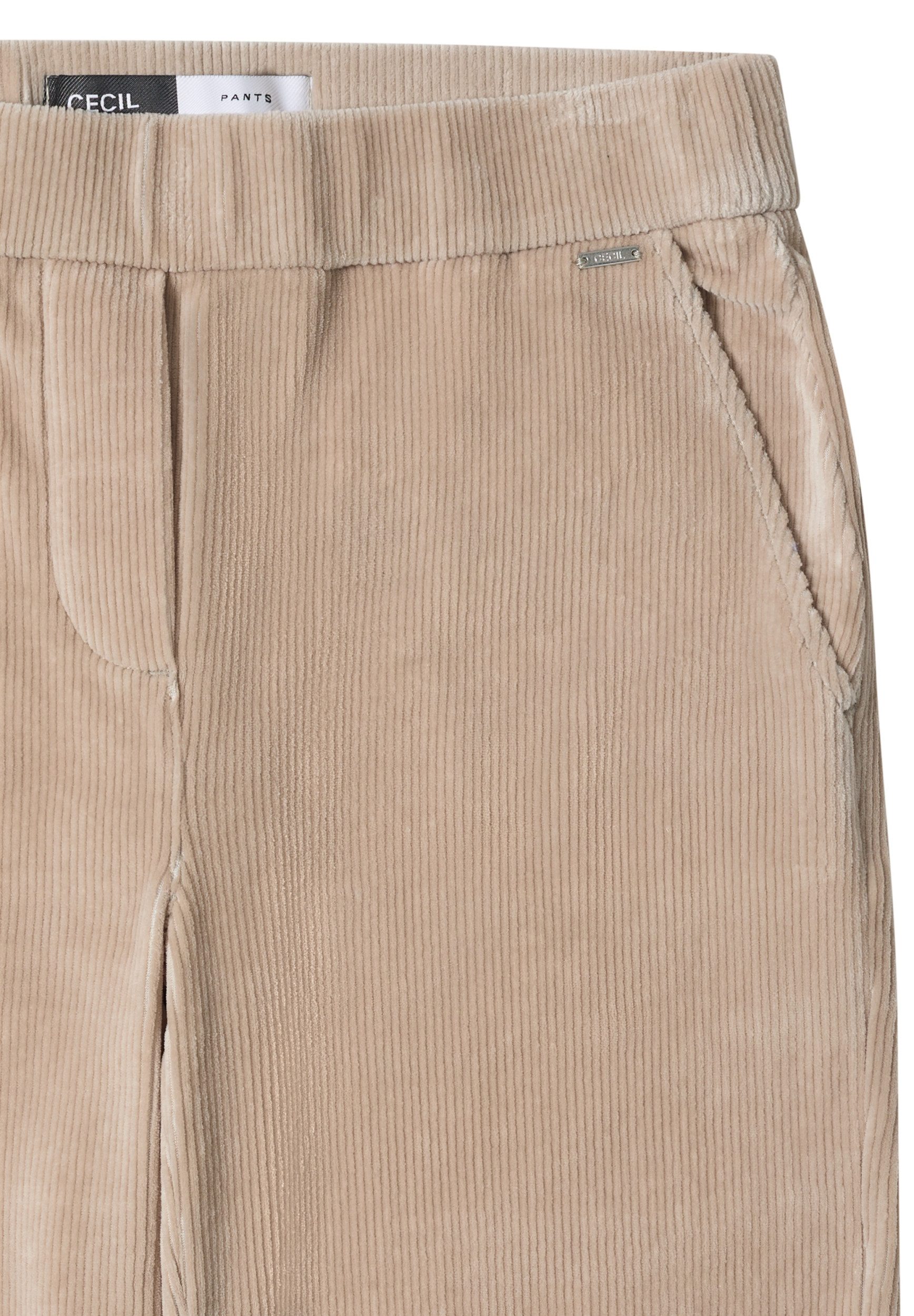CECIL Stoffhose - Damen Cordhose in Unifarbe günstig online kaufen