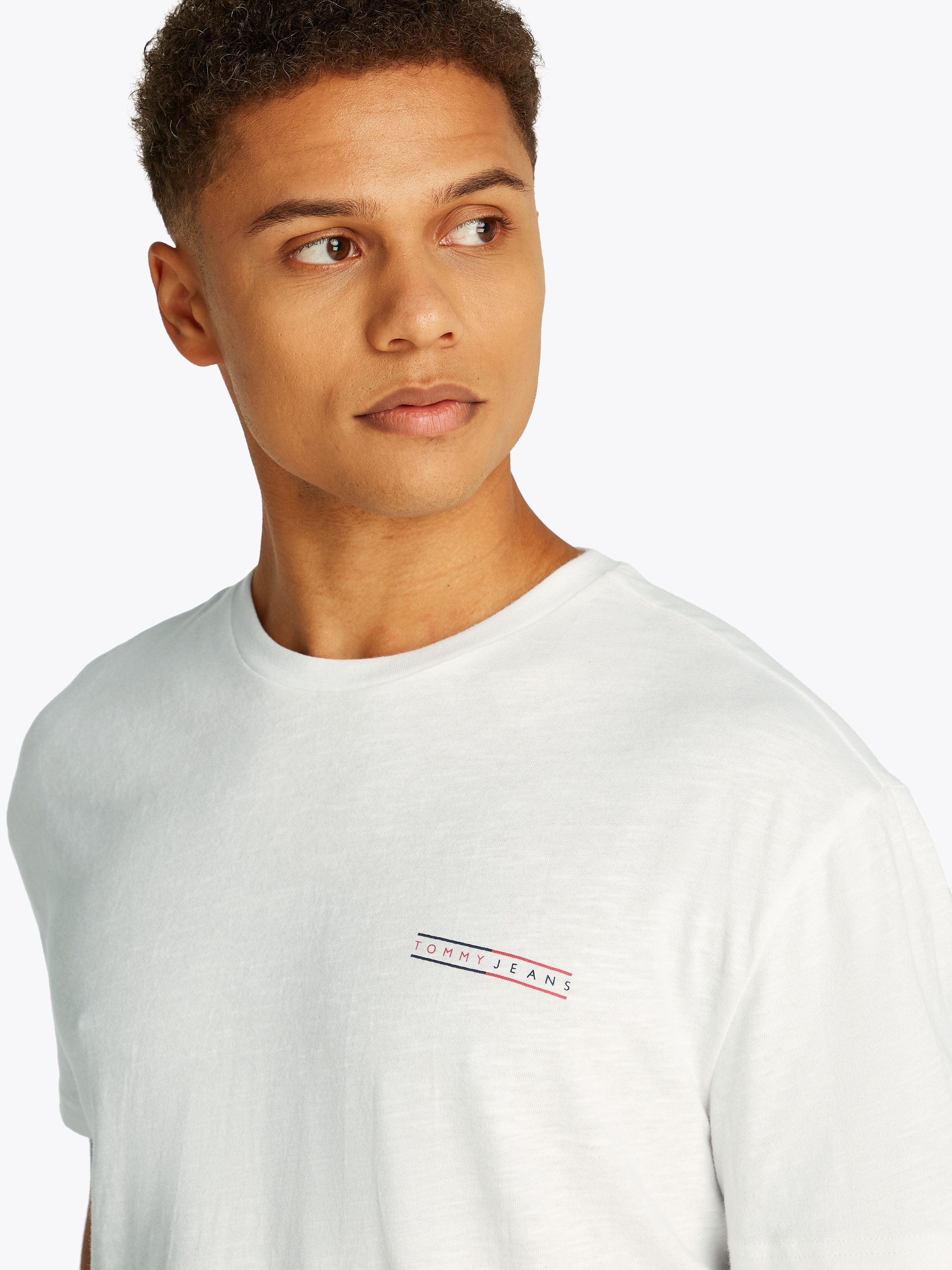 Tommy Jeans Kurzarmshirt TJM REG GRAPHIC SLUB TEE EXT Mit Rundhalsausschnit günstig online kaufen