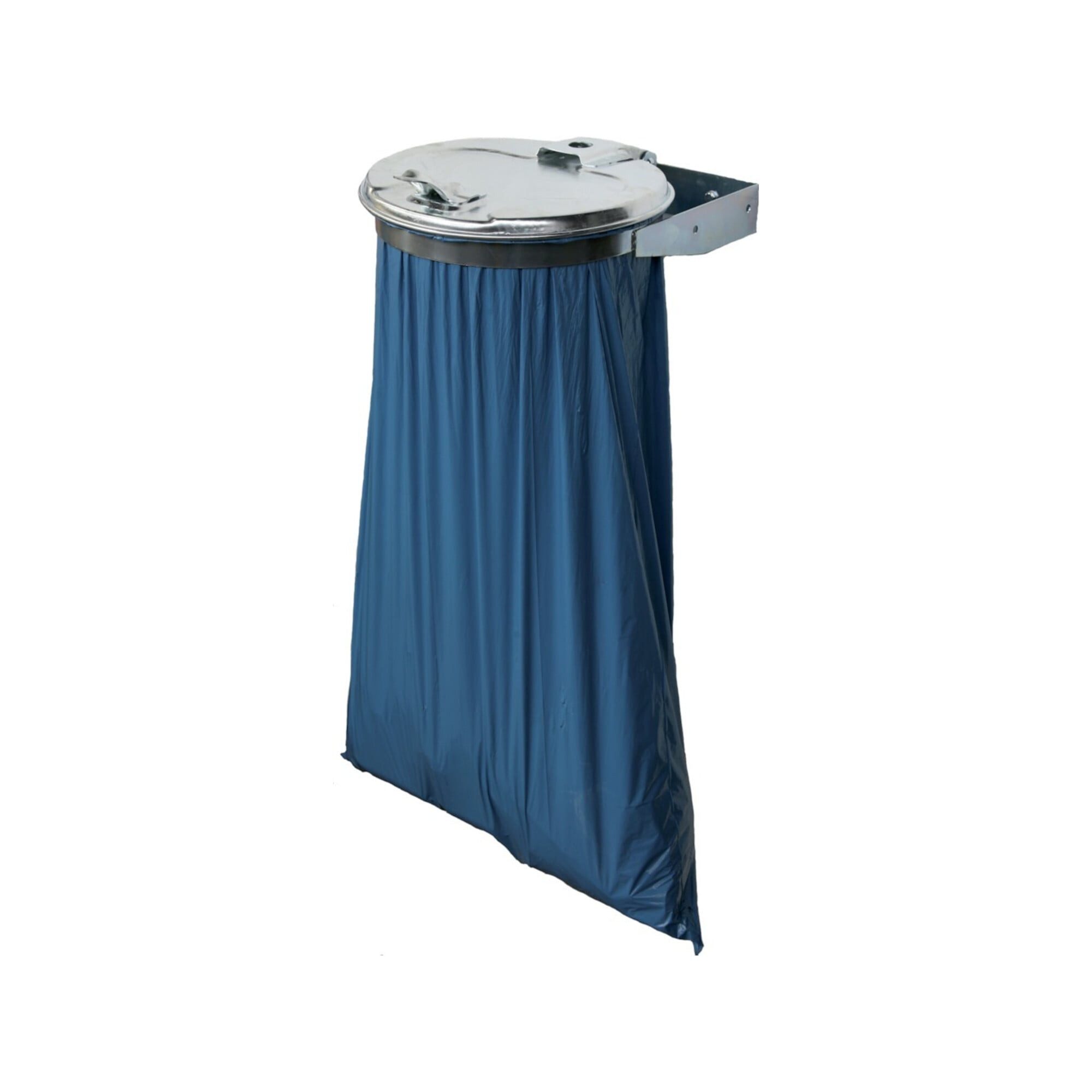 ROTTNER Mülleimer Müllsackhalterung Wand 70-120 l, Deckel grau