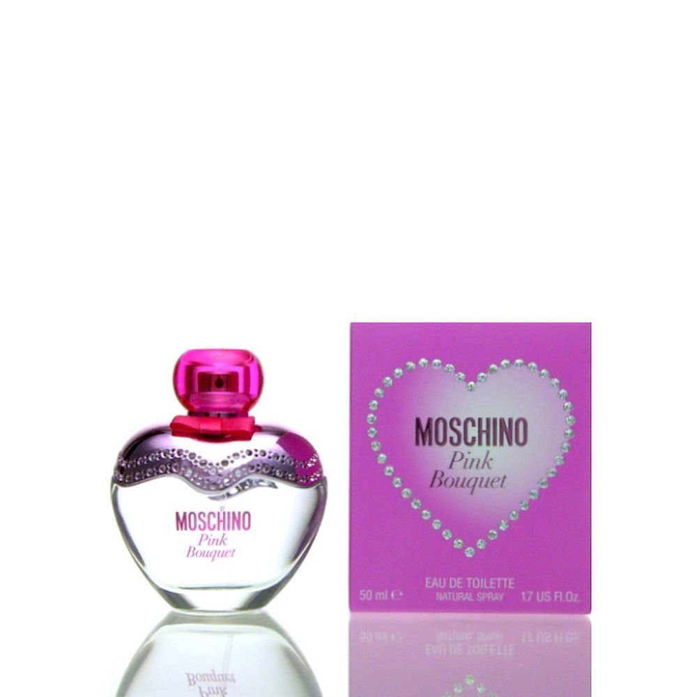 Moschino Eau de Toilette Pink Bouquet, Glasflakon, Parfüm EDT, Damenduft