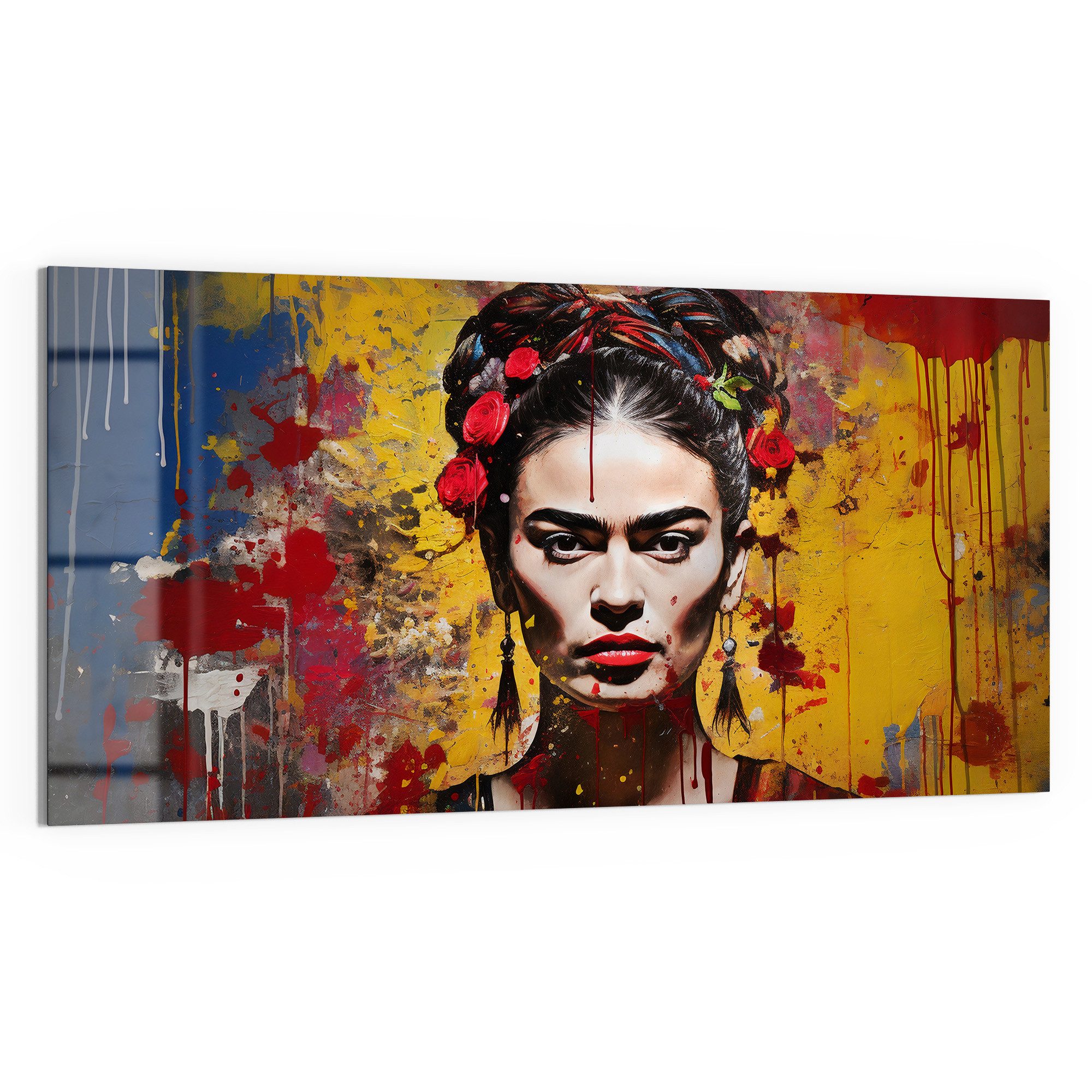 DEQOART Magnettafel 'Fridas Farbvision', Whiteboard Pinnwand beschreibbar