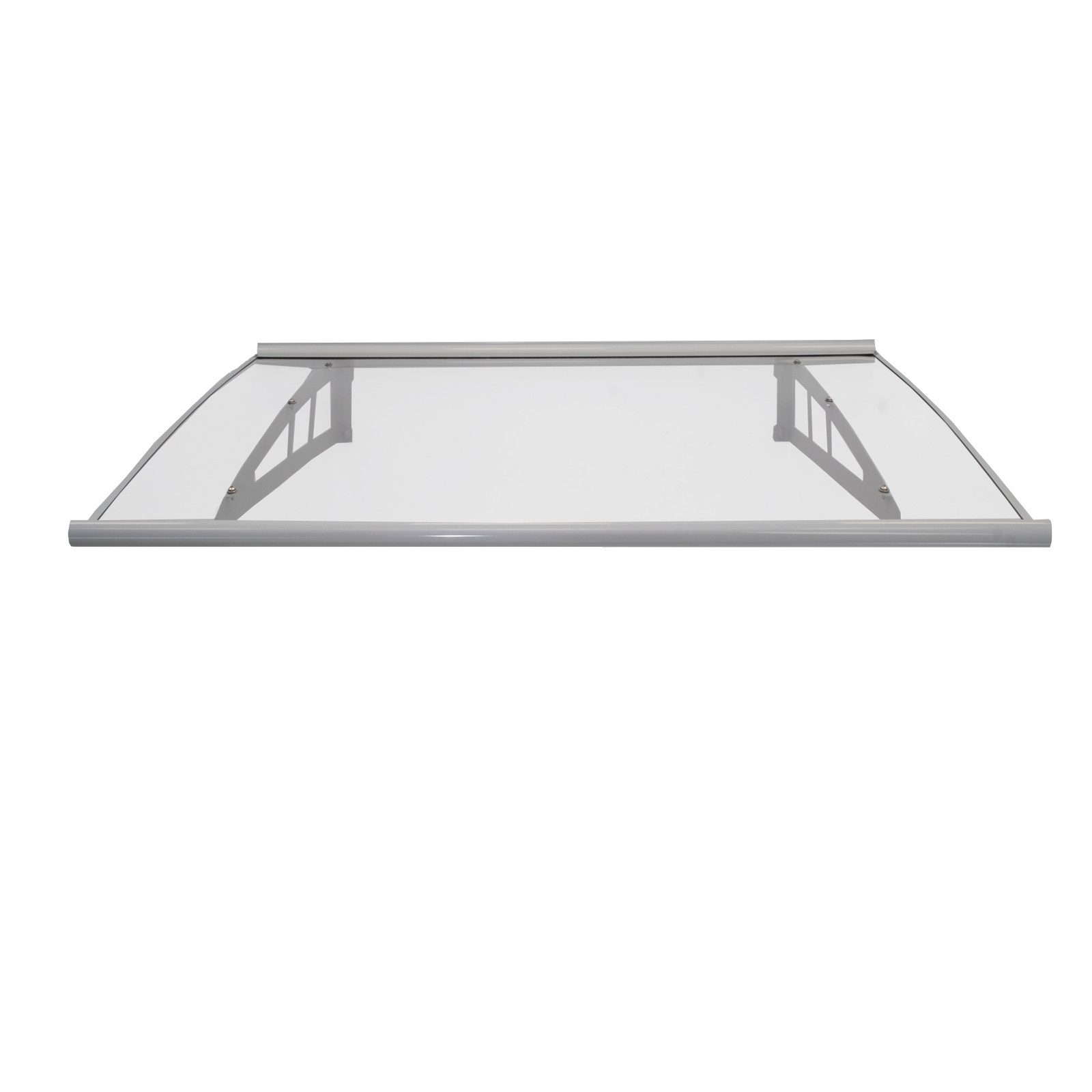 TRUTZHOLM Vordach 145 x 100 cm Aluminium Türdach Haustürvordach Pultvordach Überdachung (1 St)