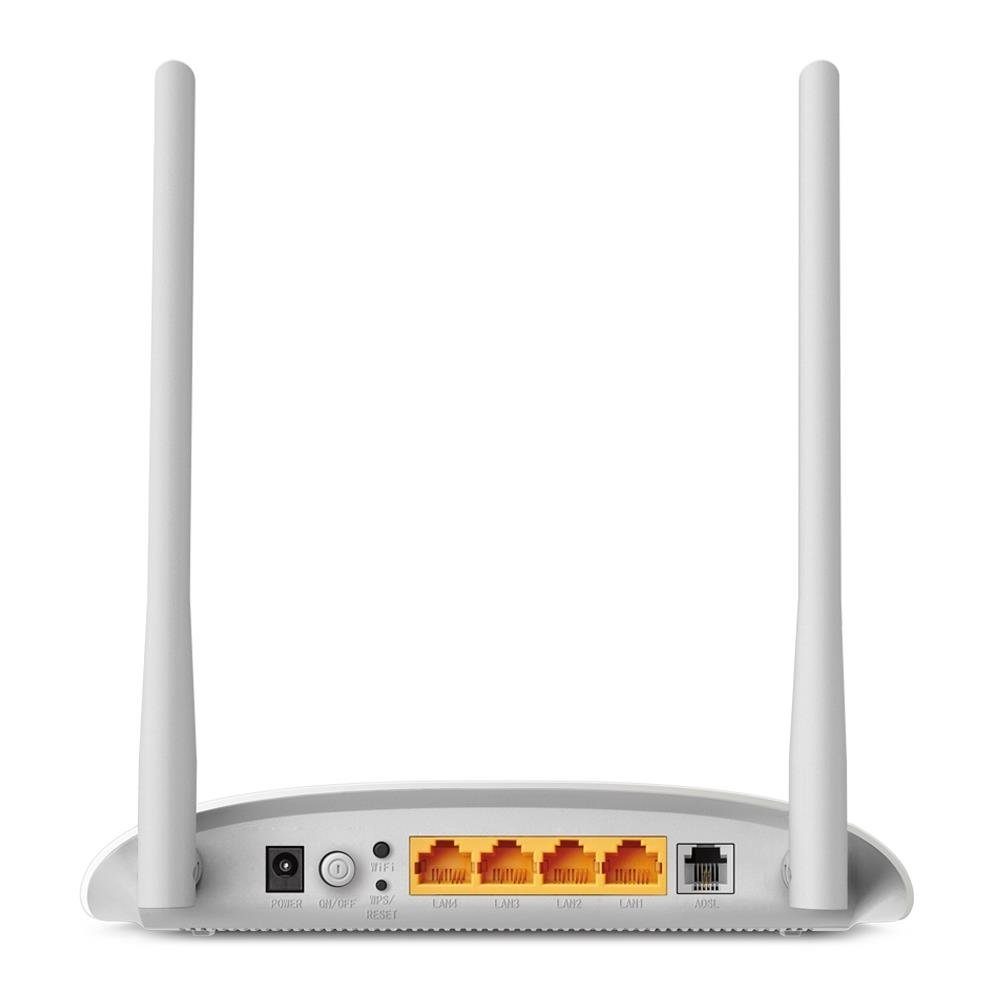 LAN WLAN-Router, ports, Wireless Annex TP-Link 4 300Mbps Ethernet, weiß/grau TD-W8961N ADSL2+ A, Router, Modem N Tabletop-Router, ADSL2+ FE