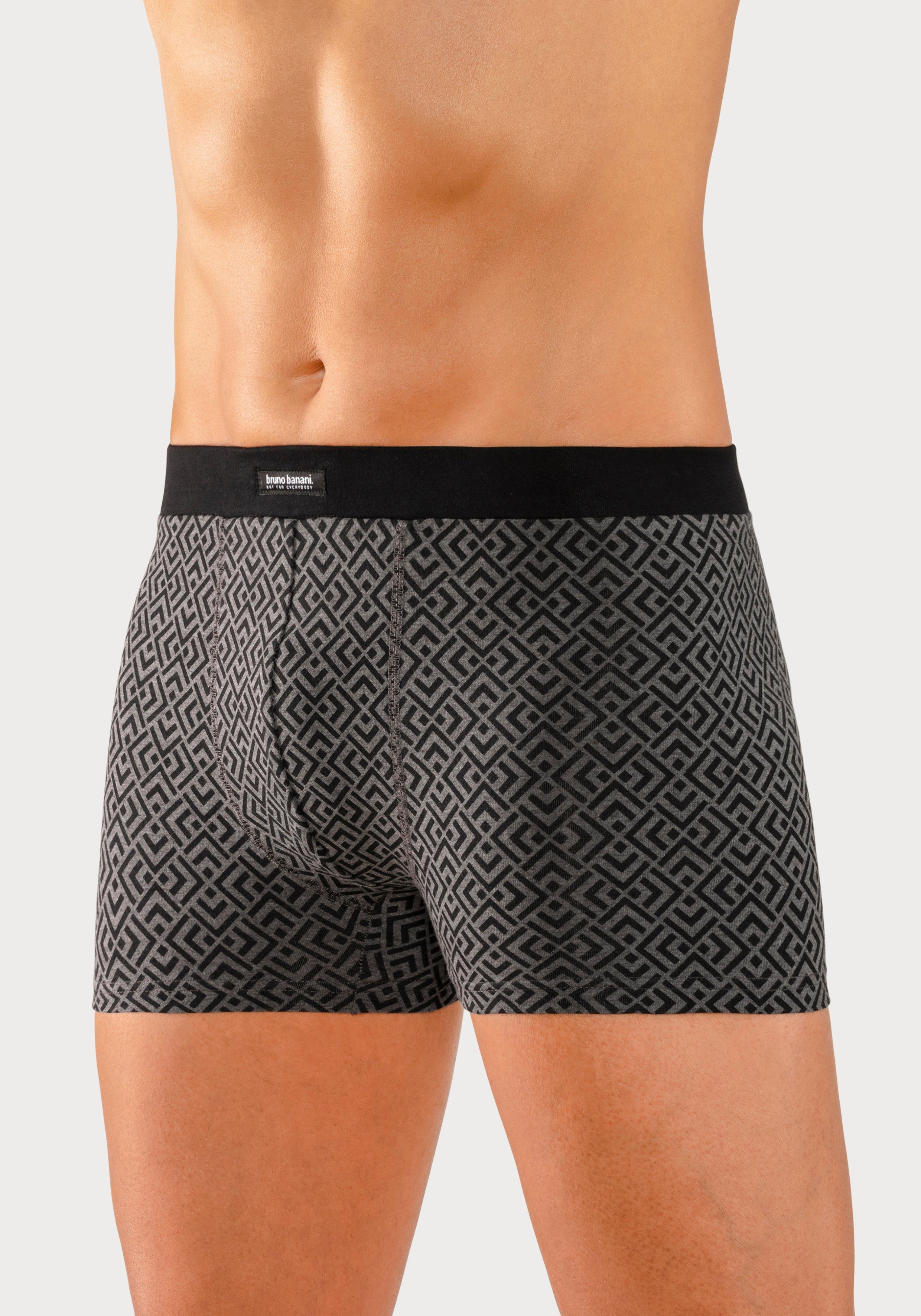 Bruno Banani Boxer Boxershorts für Herren (Packung, 3-St) 1x mit modischem Druck